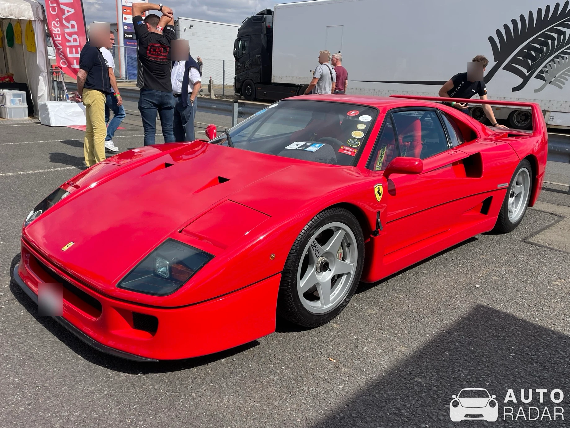 Ferrari F40 spotted in Towcester, United Kingdom