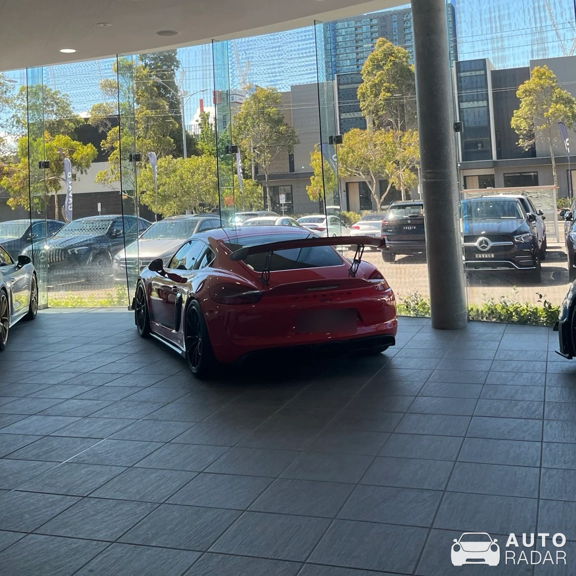 Porsche 981 Cayman GT4 spotted in Docklands, Australia