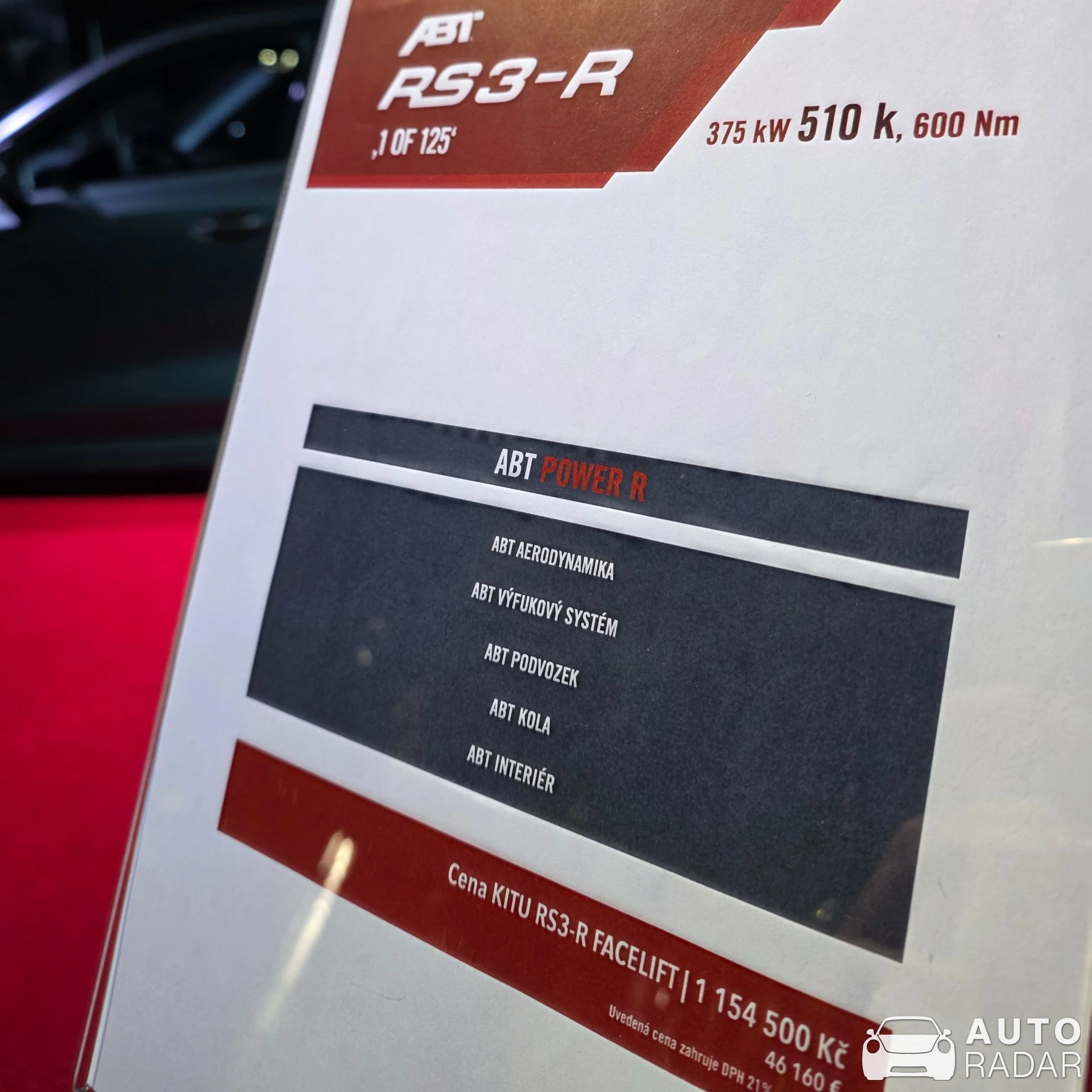 Audi ABT RS3-R Sedan 8Y spotted in Praha