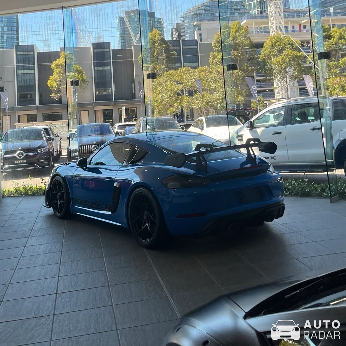 Porsche 718 Cayman GT4 RS spotted in Port Melbourne, Australia