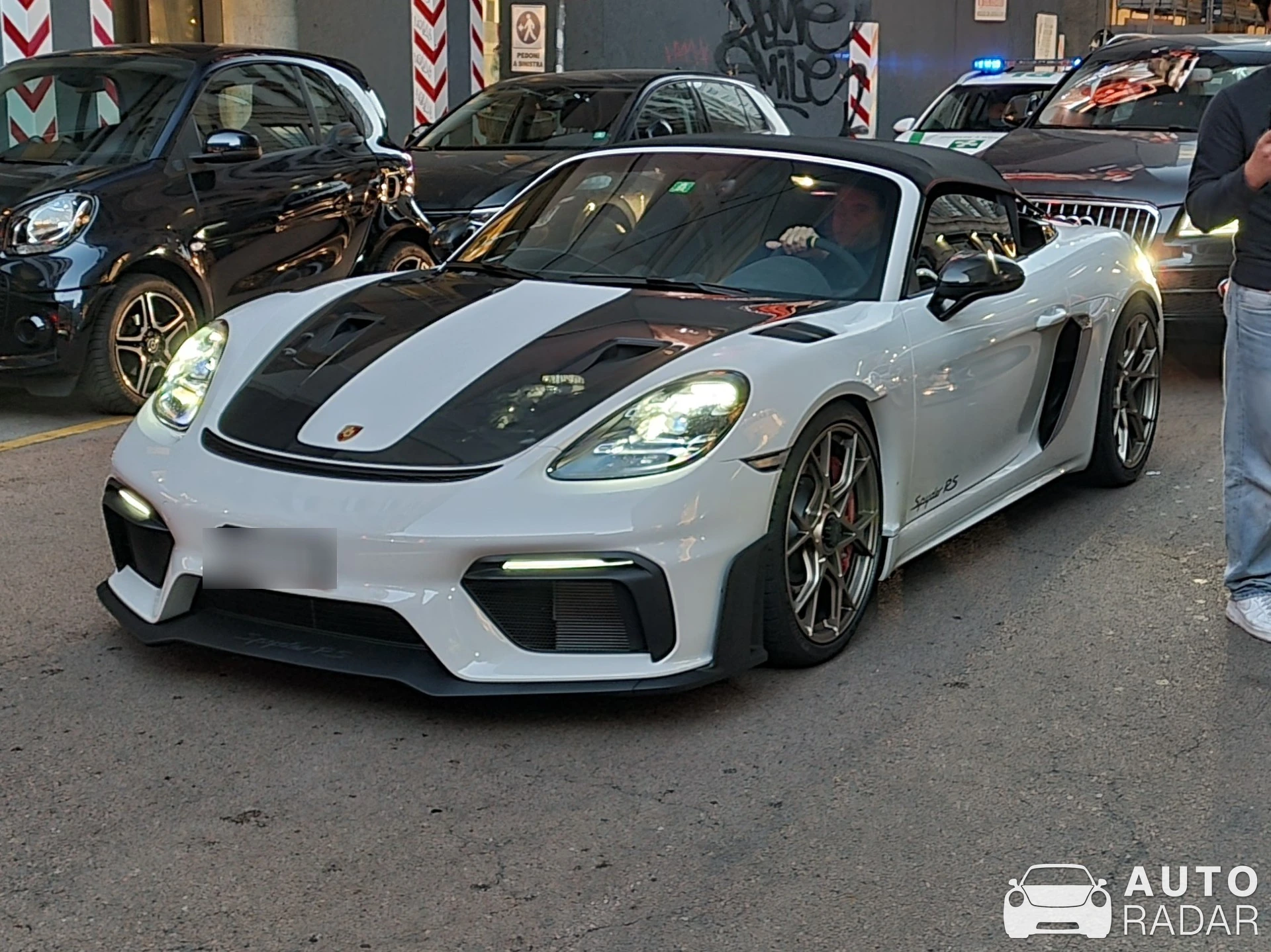 Porsche 718 Spyder RS spotted in Milano, Italia