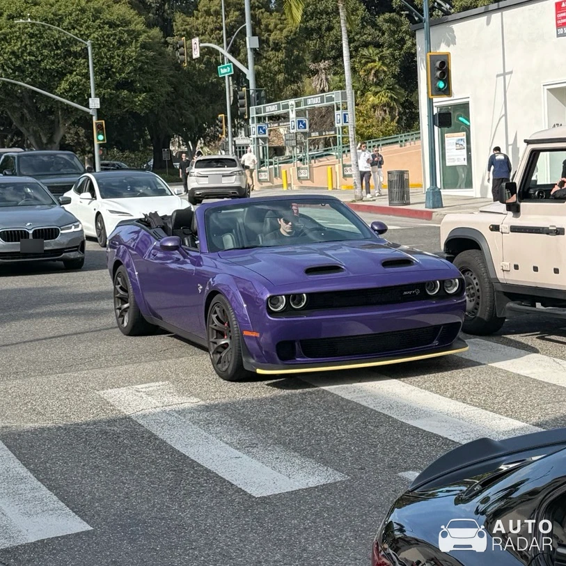 Dodge Challenger SRT Hellcat Widebody Drop Top Customs spotted in Beverly Hills, United States