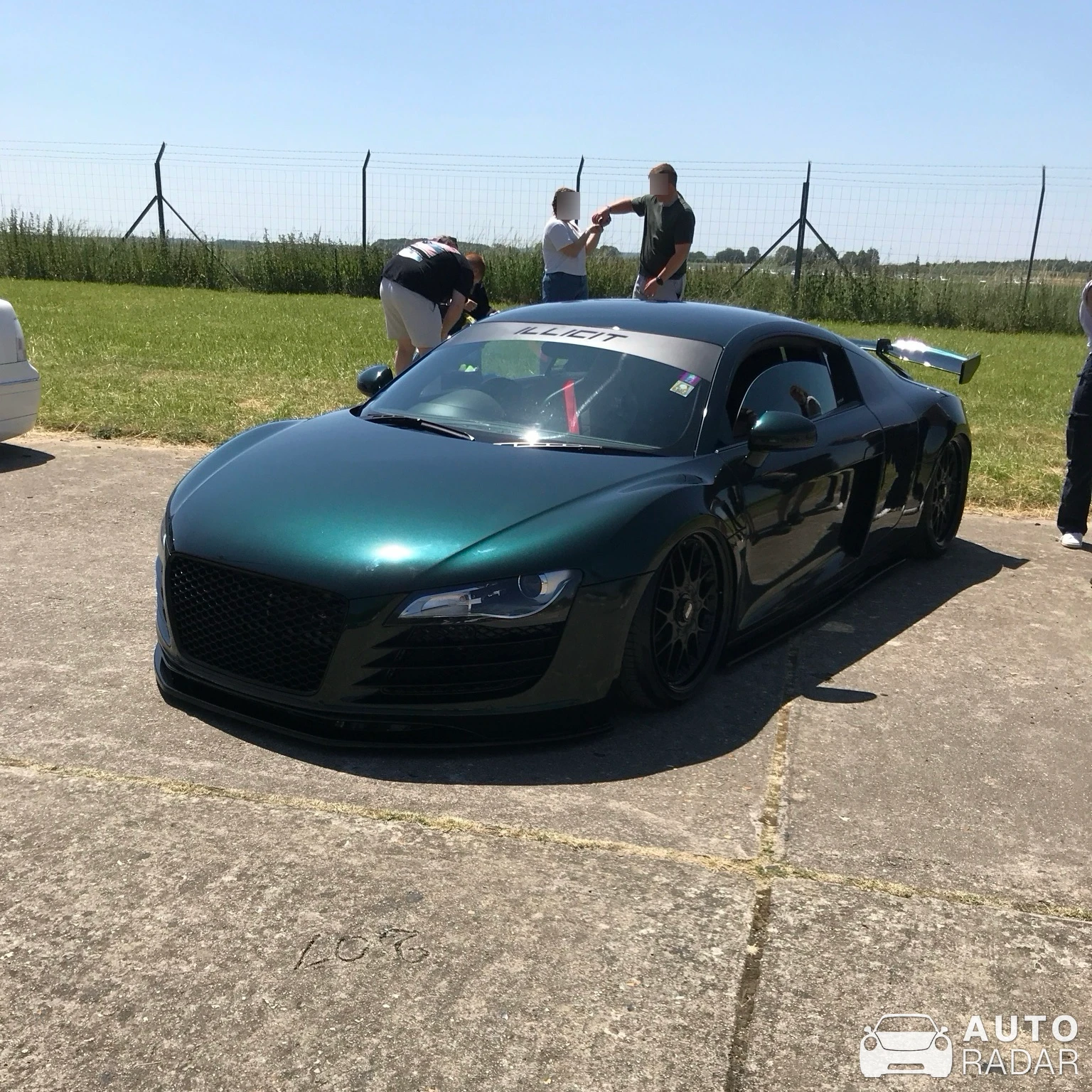 Audi R8 spotted in Le Mans, France