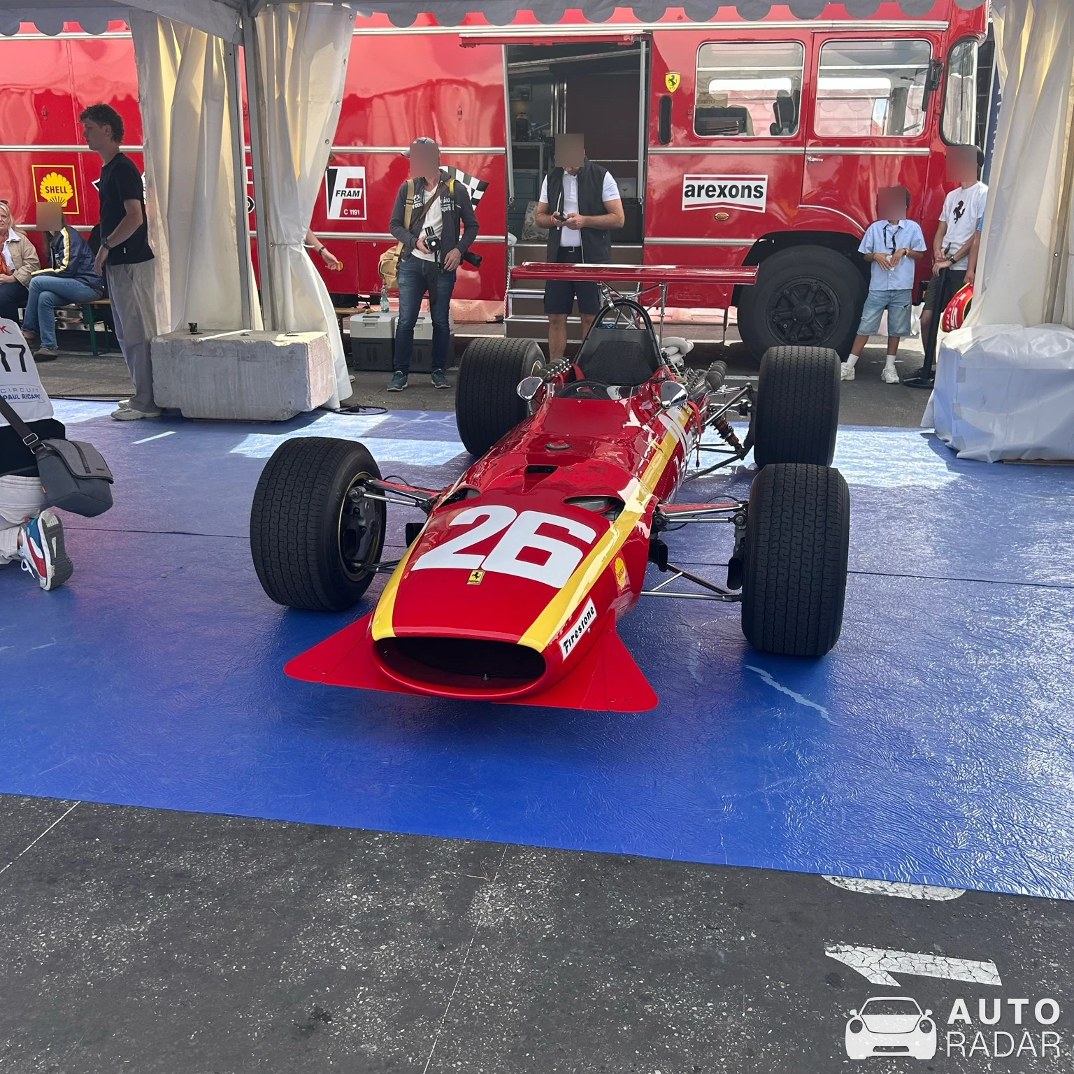 Ferrari 312 F1 spotted in Le Castellet
