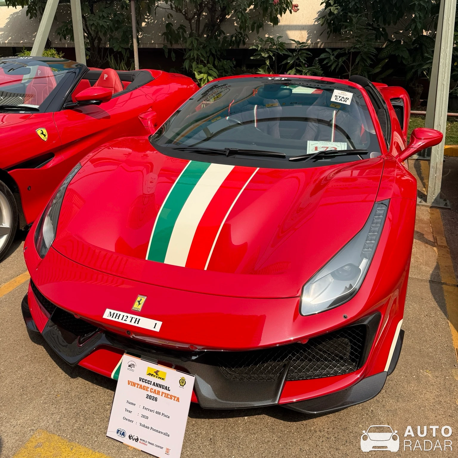 Ferrari 488 Pista Spider spotted in Mumbai, India
