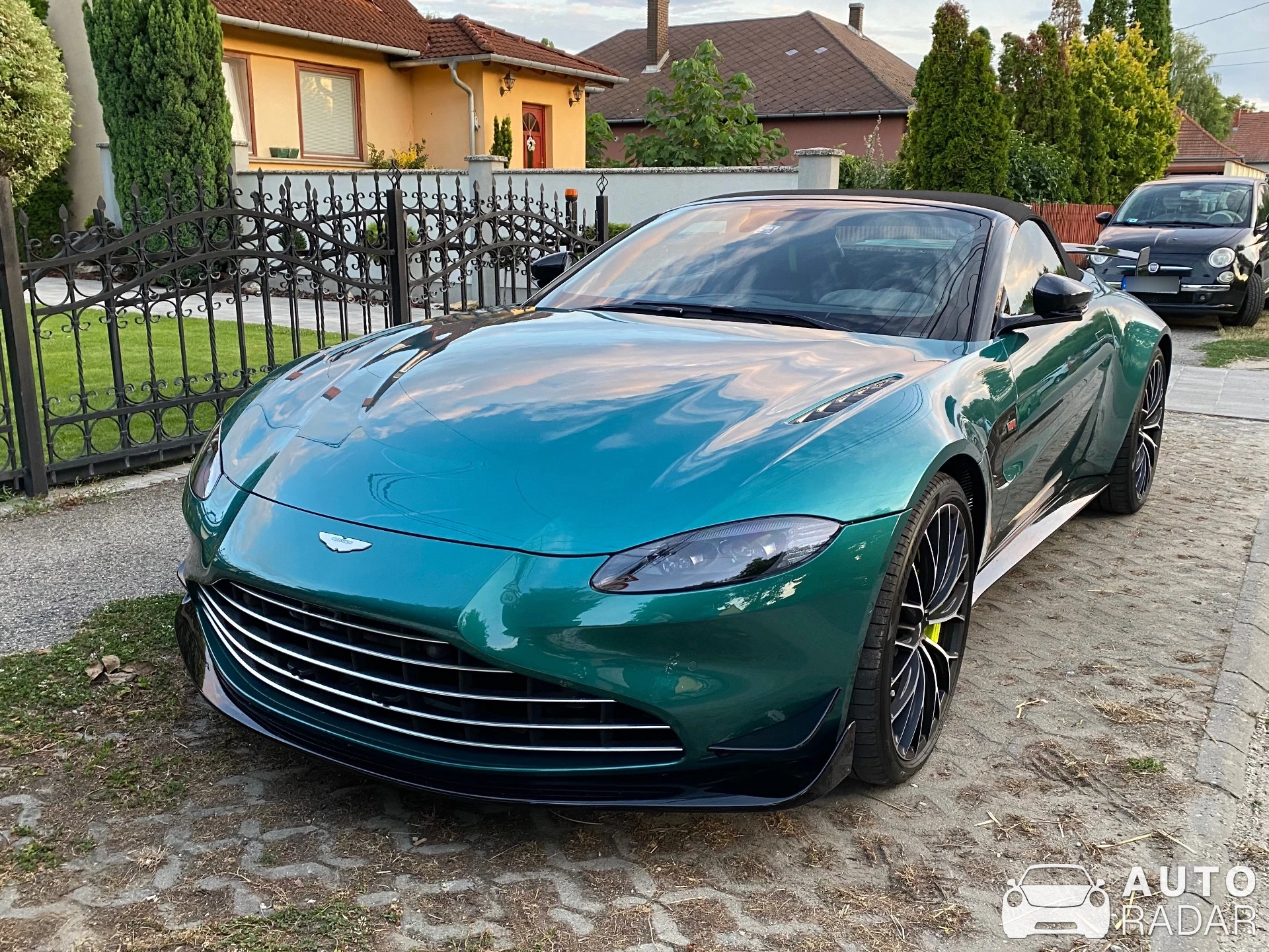 Aston Martin V8 Vantage Roadster spotted in Győr, Hungary