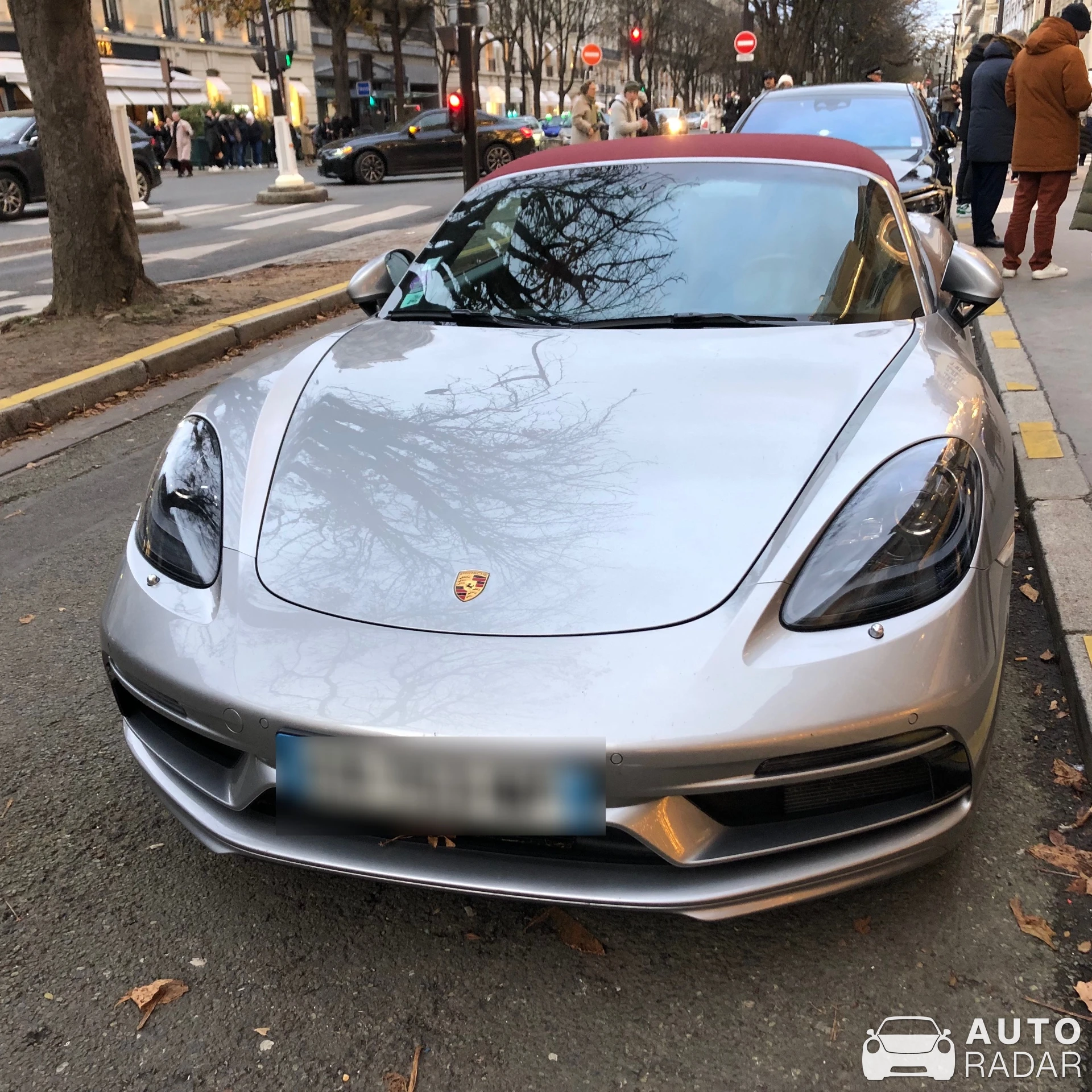 Porsche 718 Boxster S spotted in Paris, France