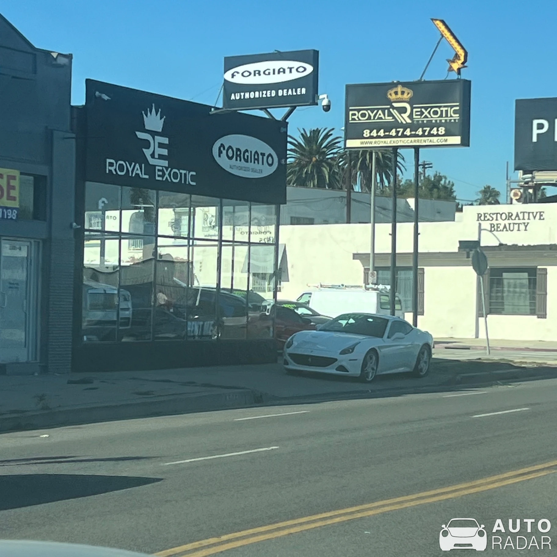 Ferrari California spotted in Los Angeles, United States