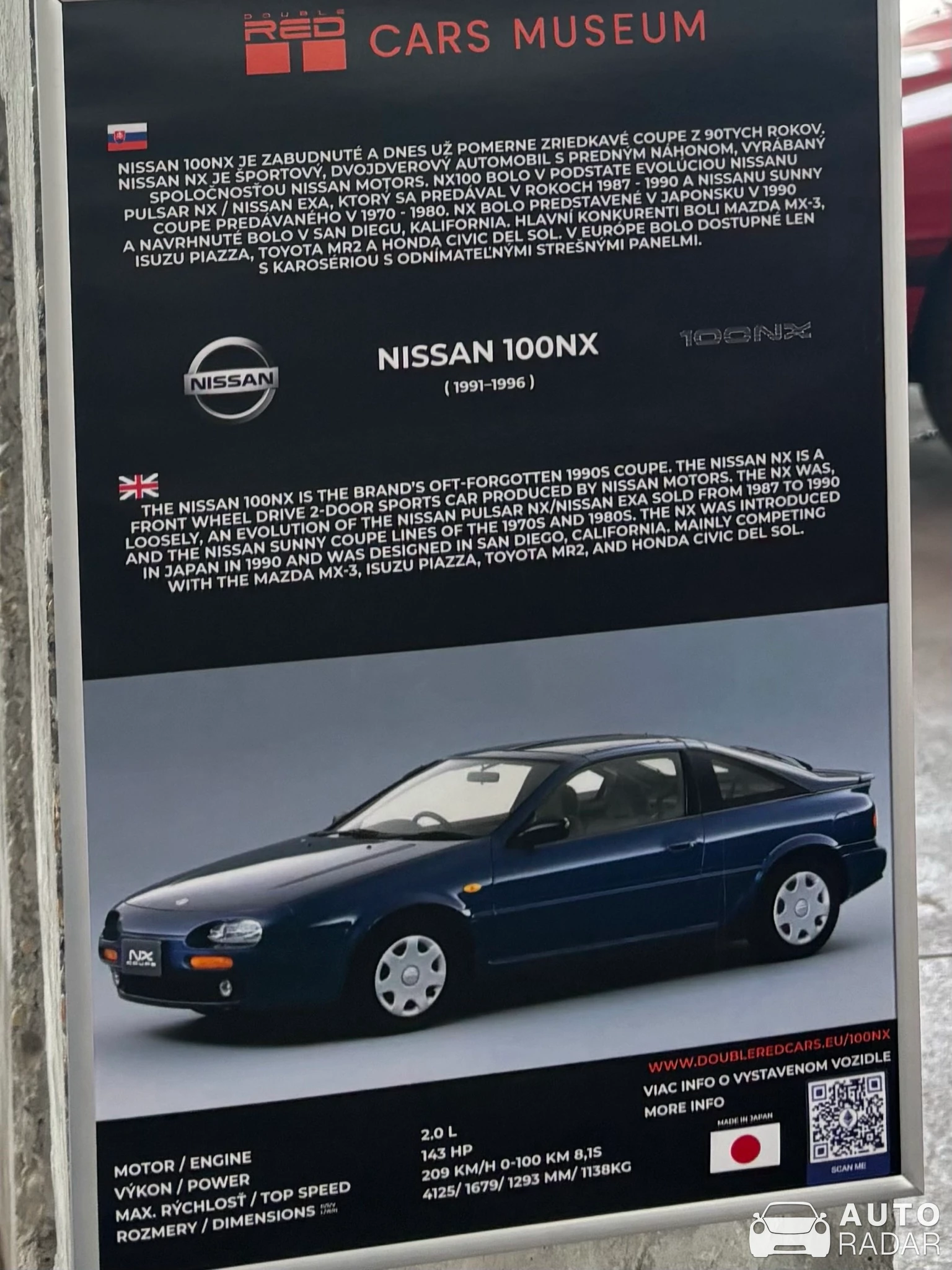 Nissan 100 NX spotted in Brezno