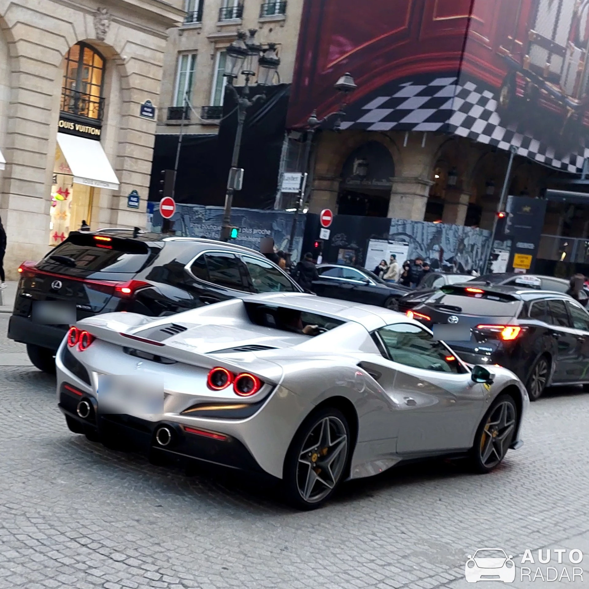 Ferrari F8 Spider spotted in Paris, France