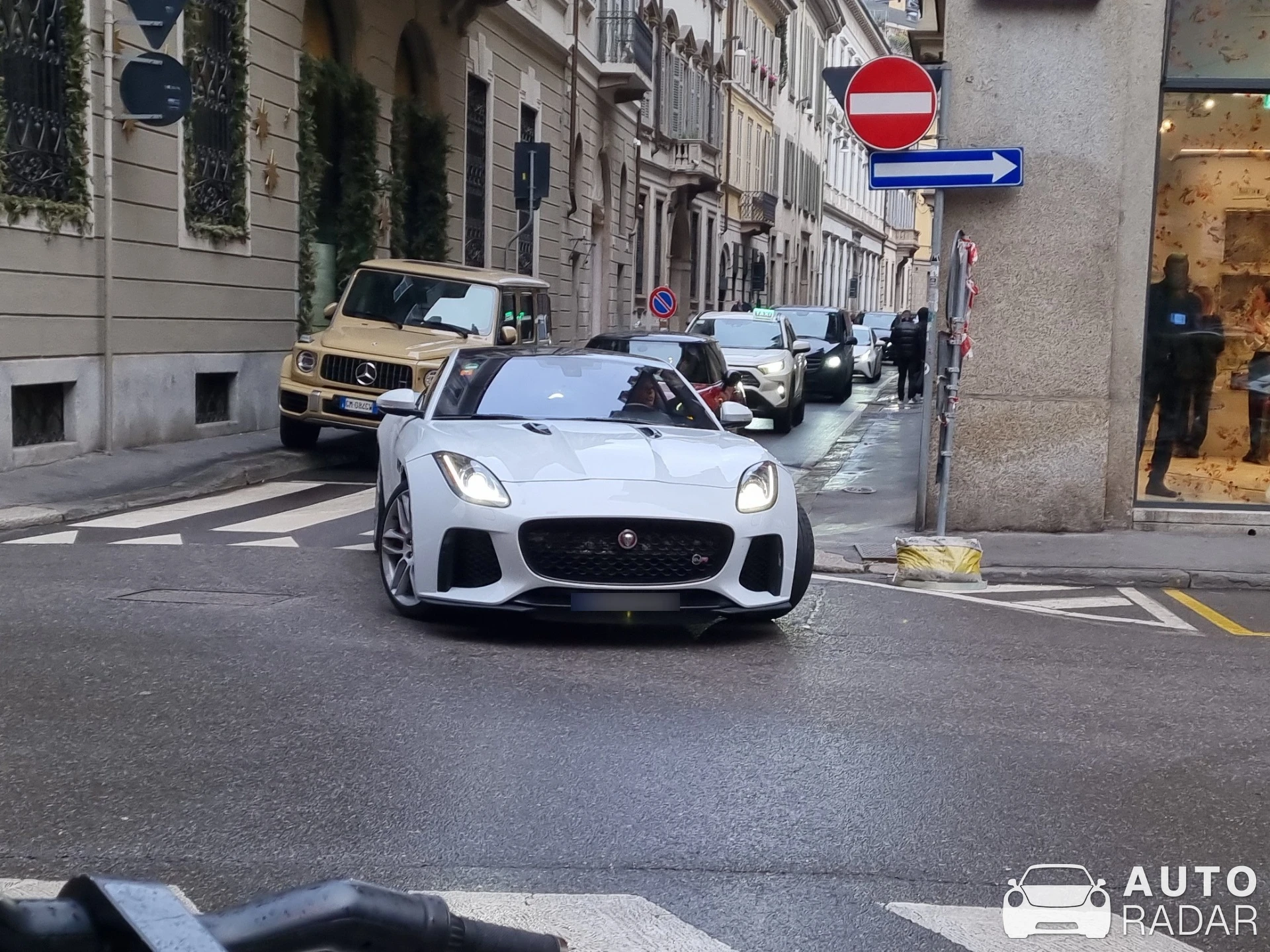 Jaguar F-Type SVR Coupé spotted in Milano, Italy