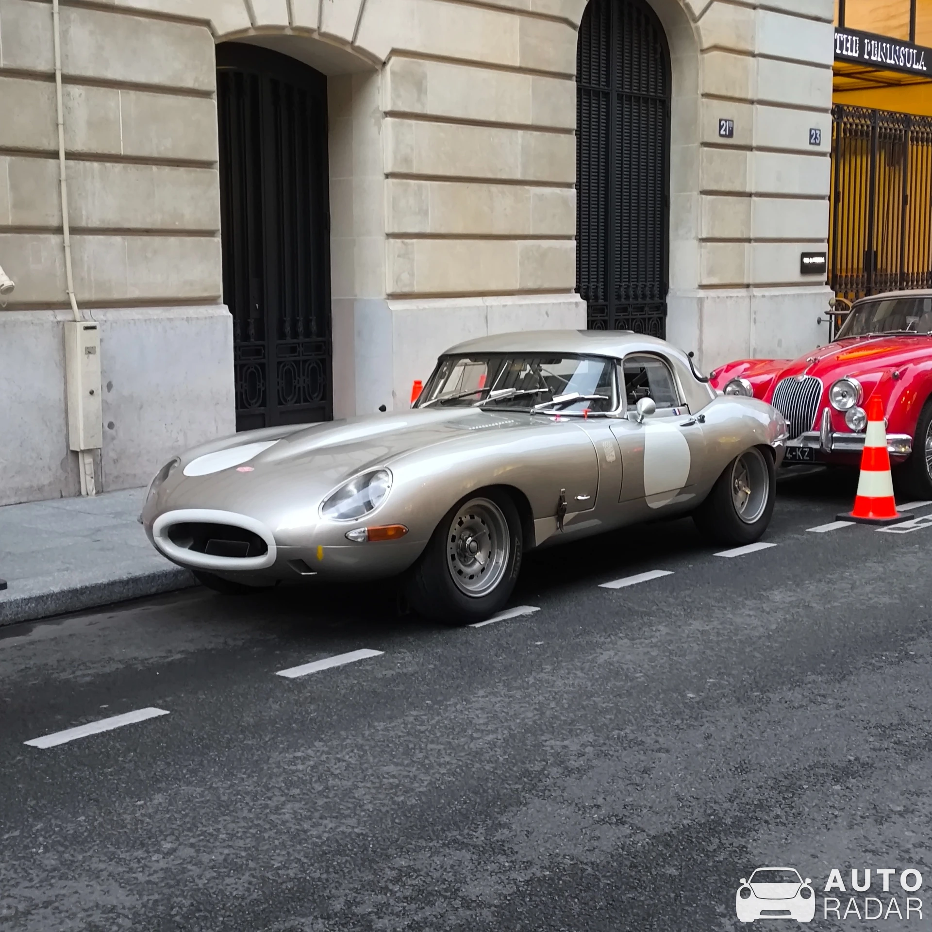 Jaguar E-Type Roadster spotted in Paris, France