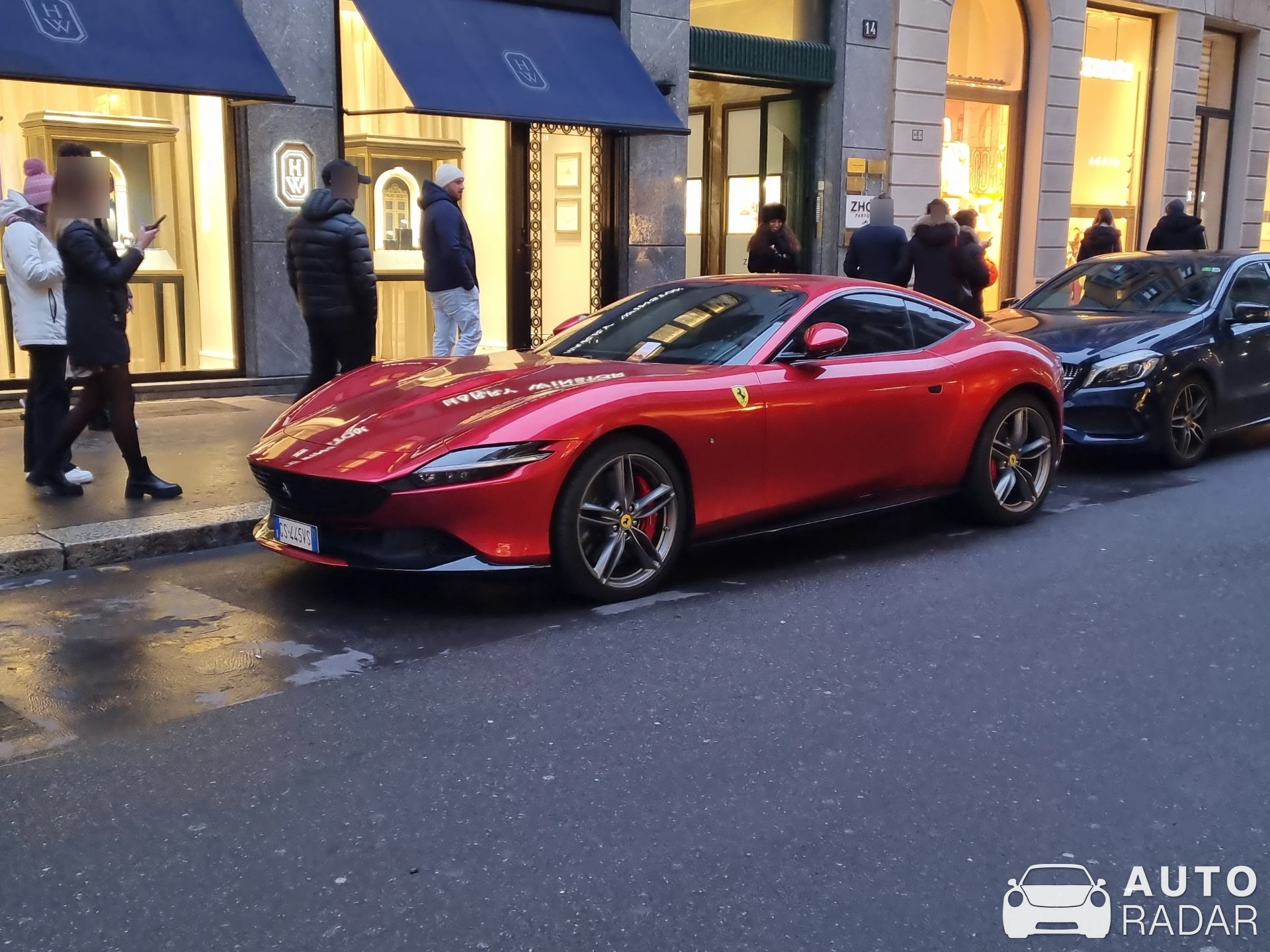 Ferrari Roma spotted in Milano, Italy
