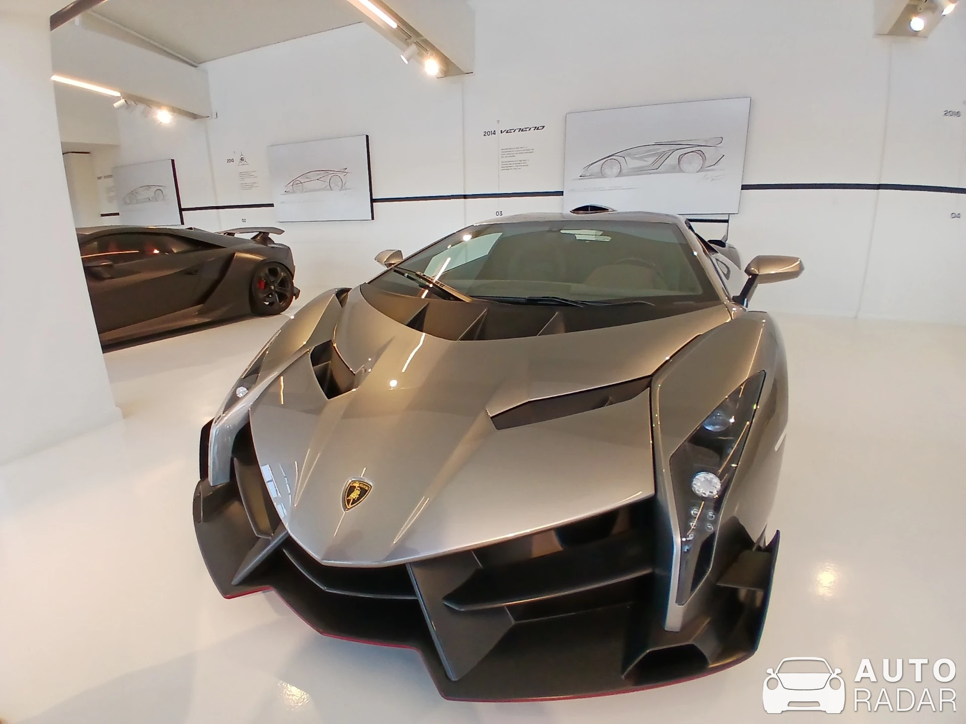 Lamborghini Veneno LP750-4 Roadster spotted in Bologna