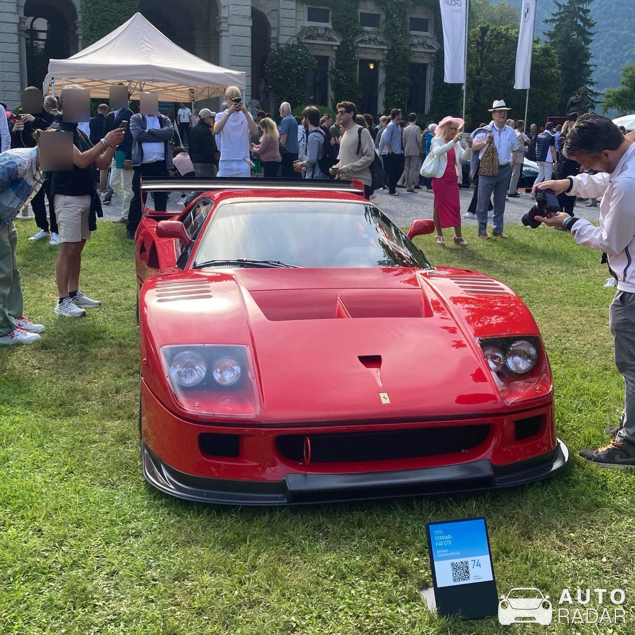 Ferrari F40 GTE spotted in Cernobbio