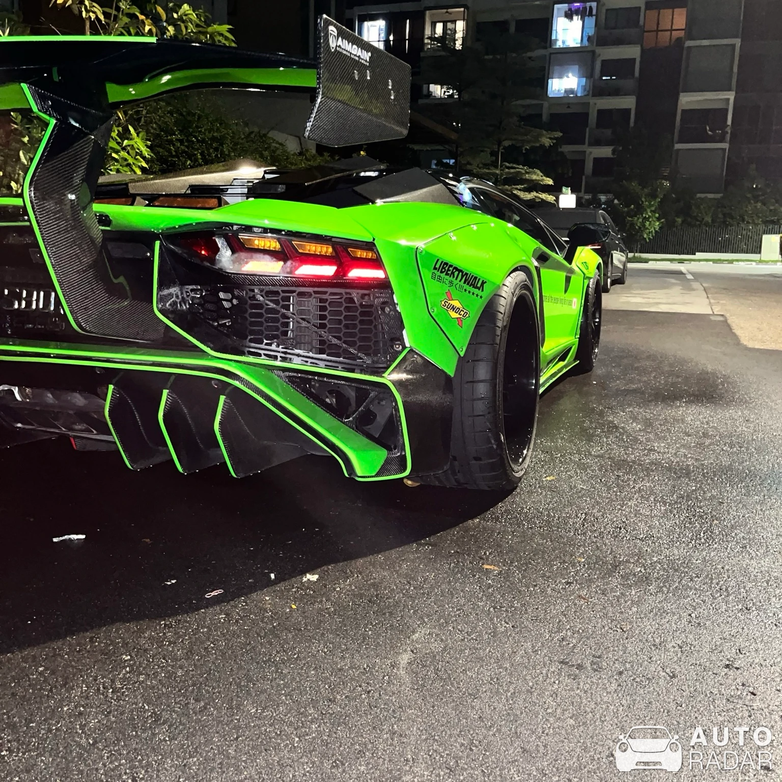 Lamborghini Aventador LP700-4 Liberty Walk LB Performance Wide Body spotted in Singapore