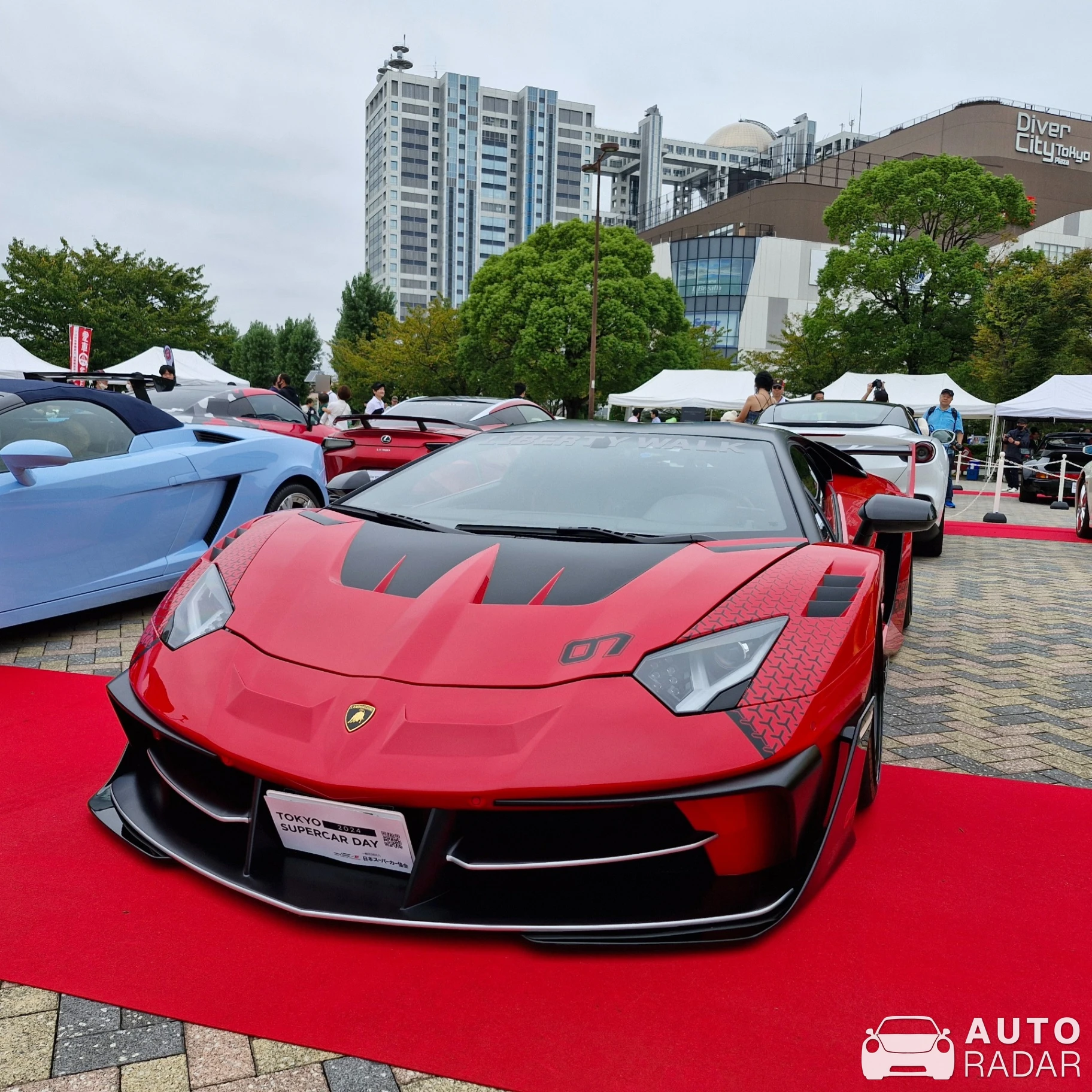 Lamborghini Aventador LP700-4 Liberty Walk LB Performance Wide Body spotted in Koto City, Japan