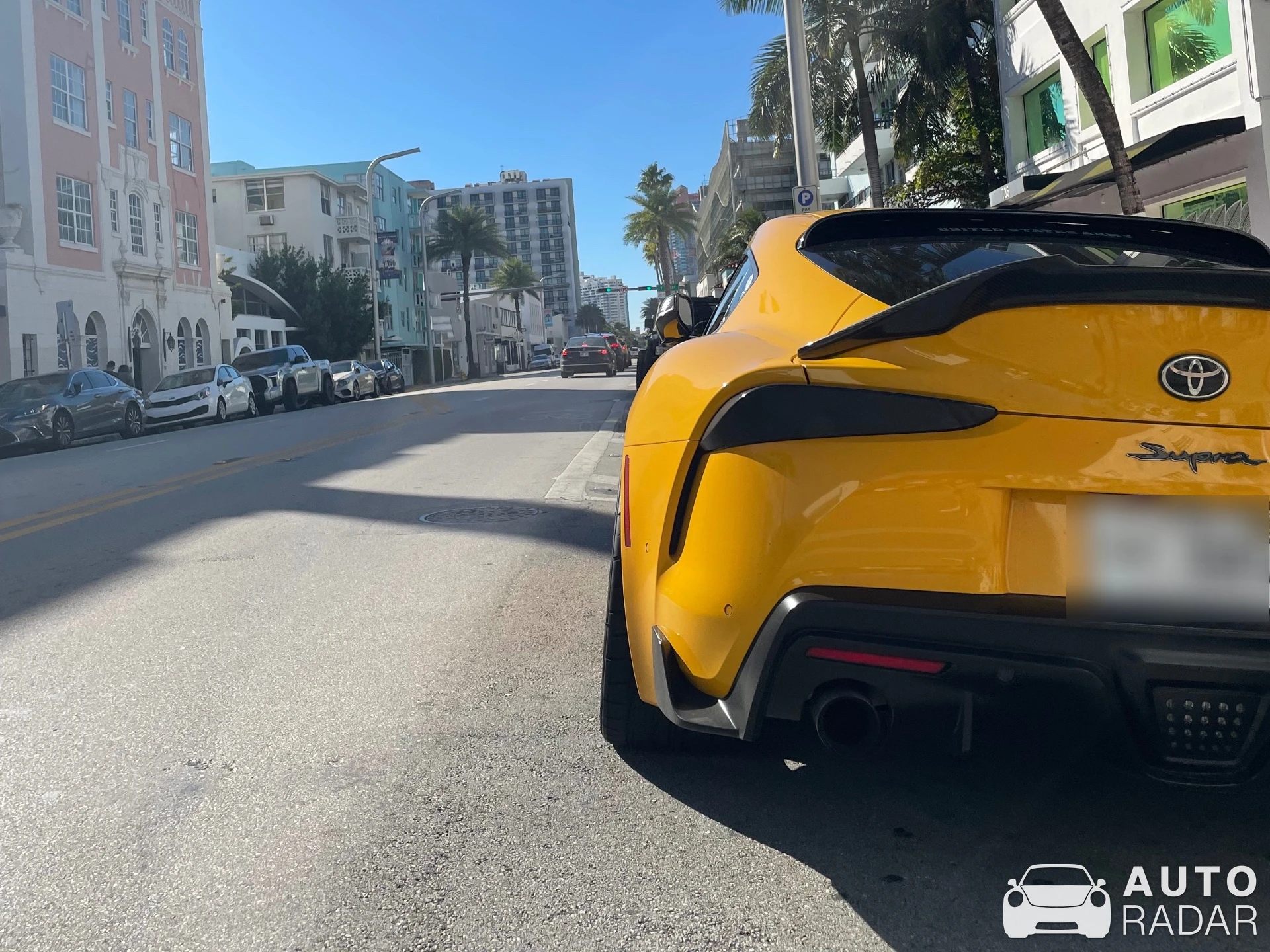 Toyota GR Supra A90 spotted in Miami Beach, Estados Unidos