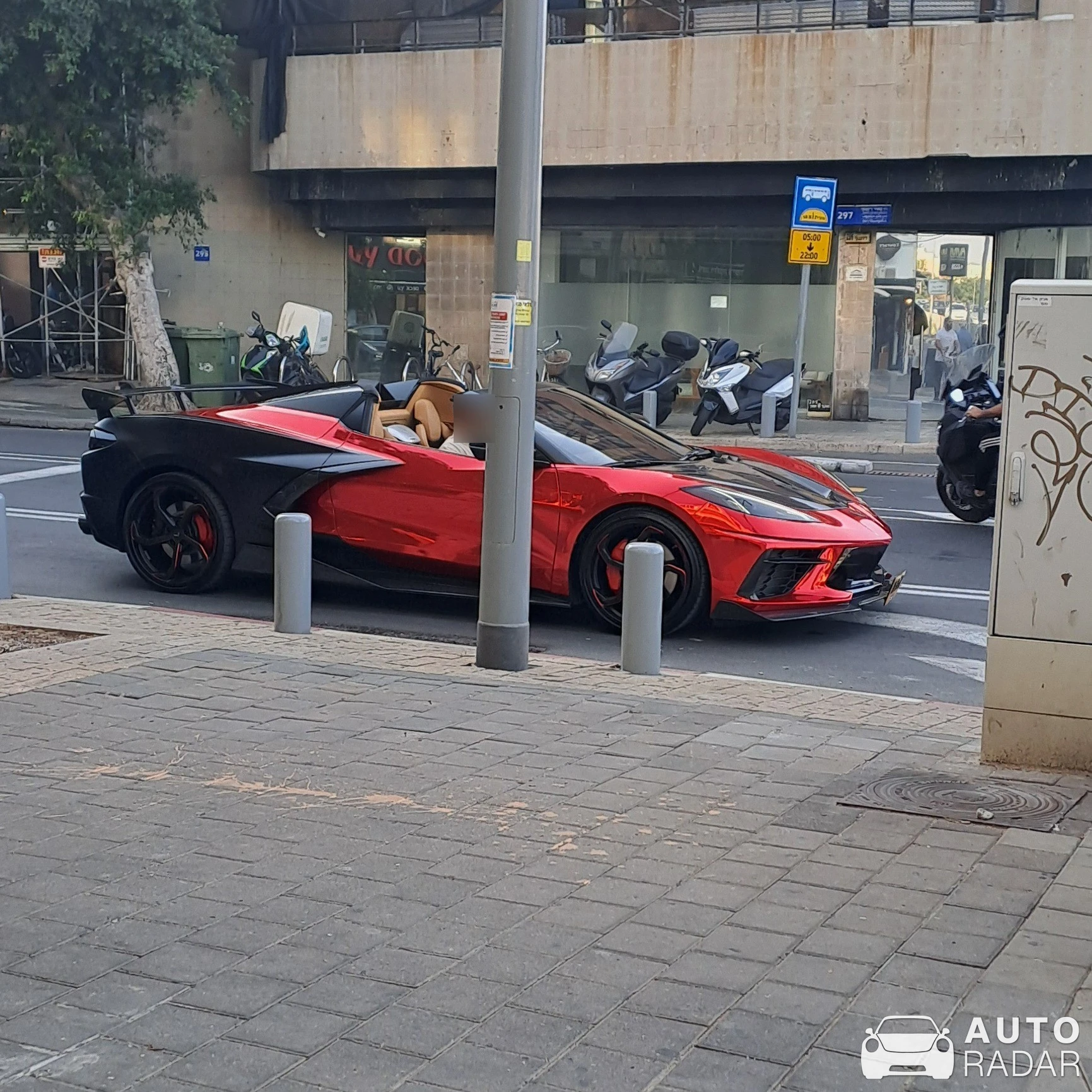 Chevrolet Corvette C8 Stingray Convertible spotted in Tel Aviv-Yafo, Israel