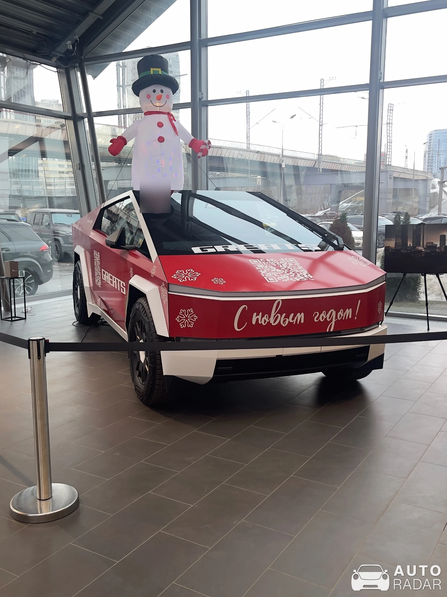 Tesla Cybertruck spotted in Москва, Россия