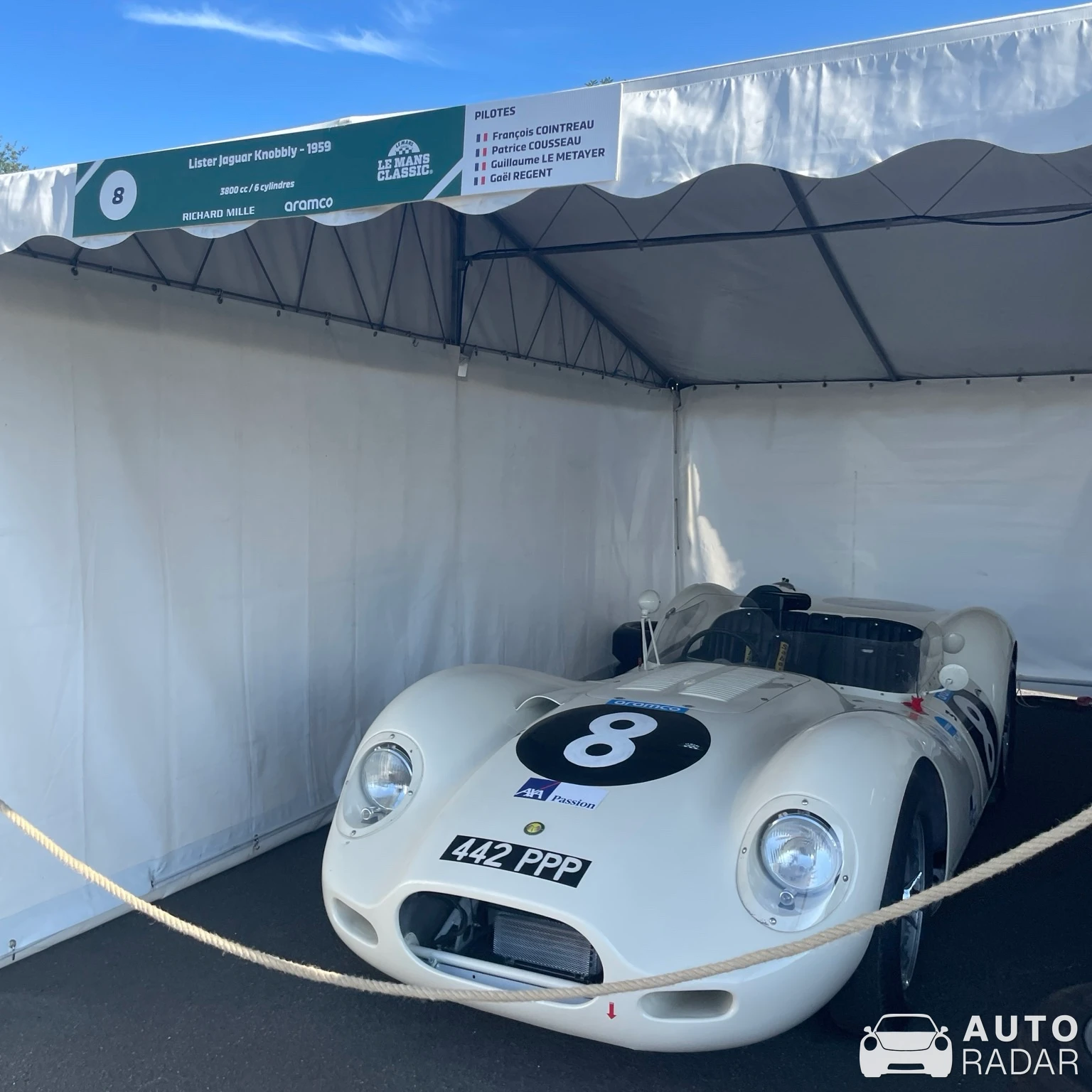 Lister Jaguar spotted in Le Mans