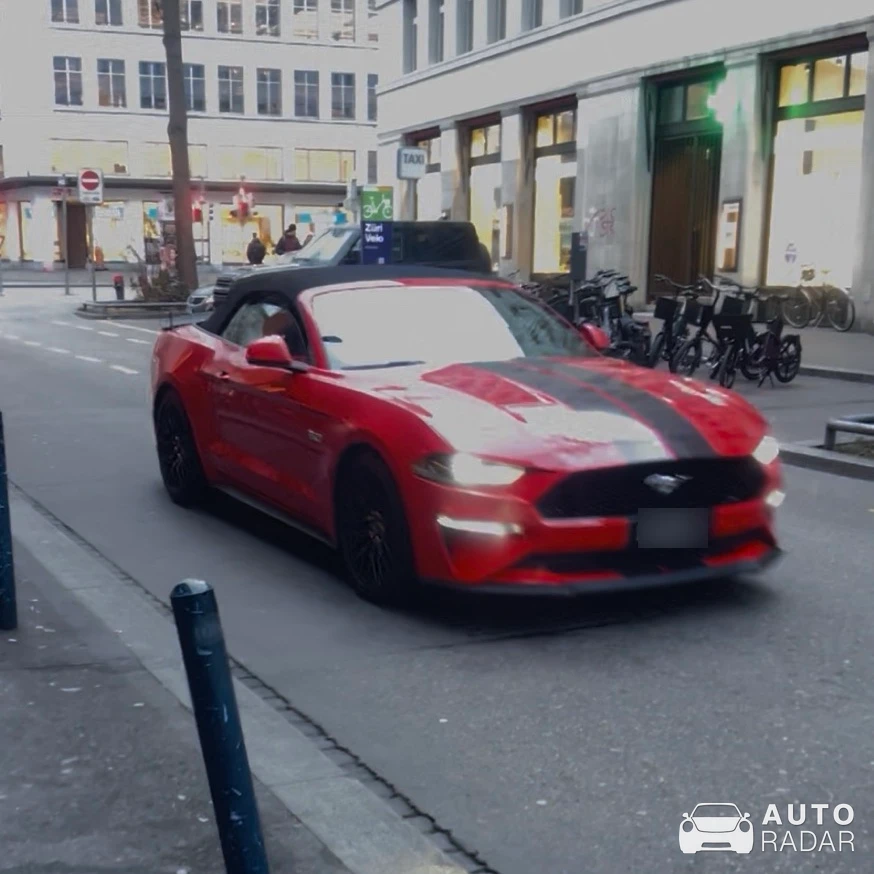 Ford Mustang GT Convertible spotted in Zürich, Switzerland