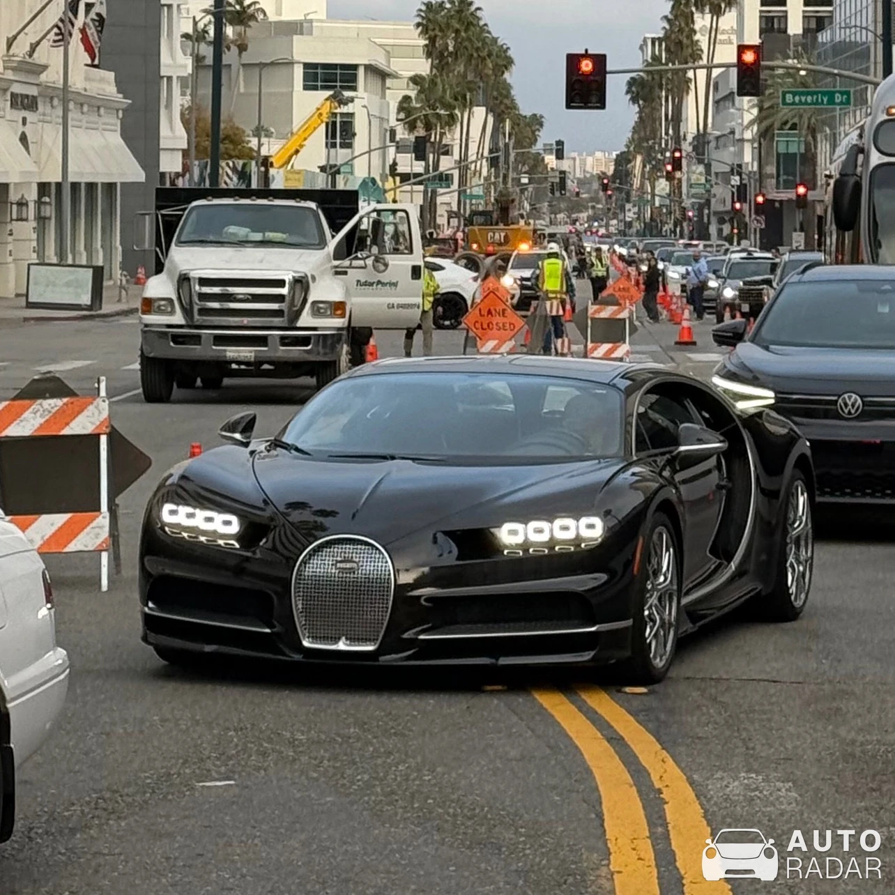 Bugatti Chiron Sport Noire Élégance spotted in Beverly Hills