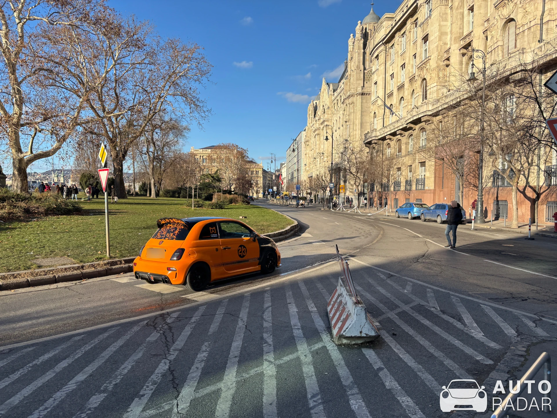 Abarth 695 Biposto spotted in Budapest, Hungary