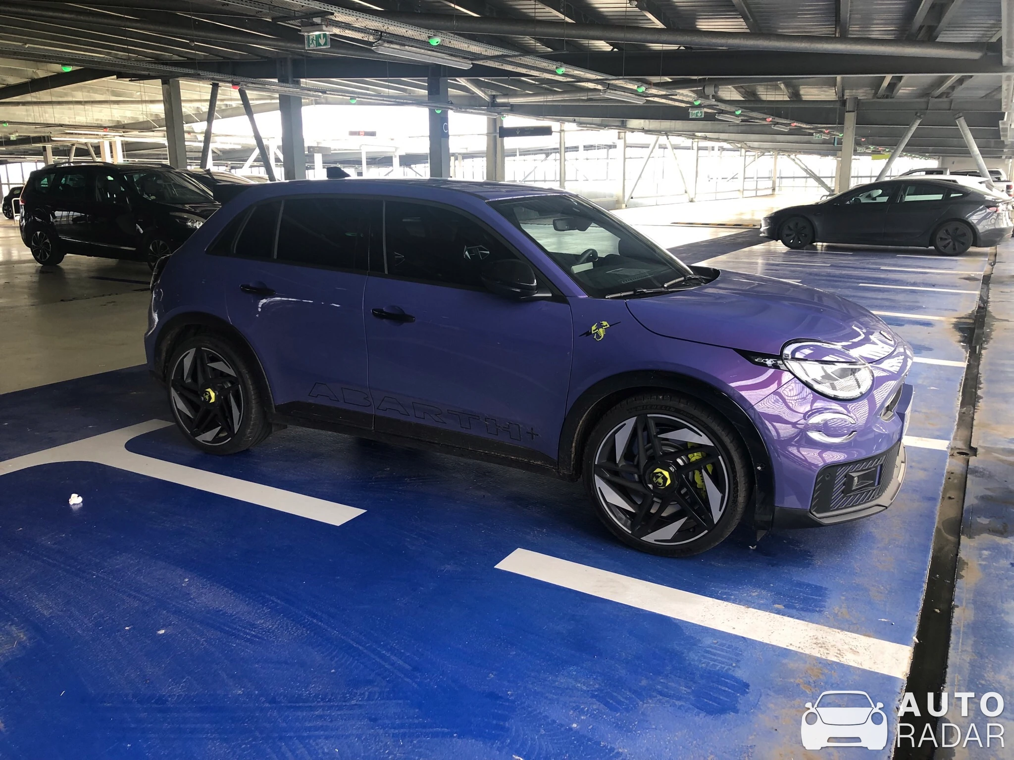 Abarth 600e spotted in Grenoble, France