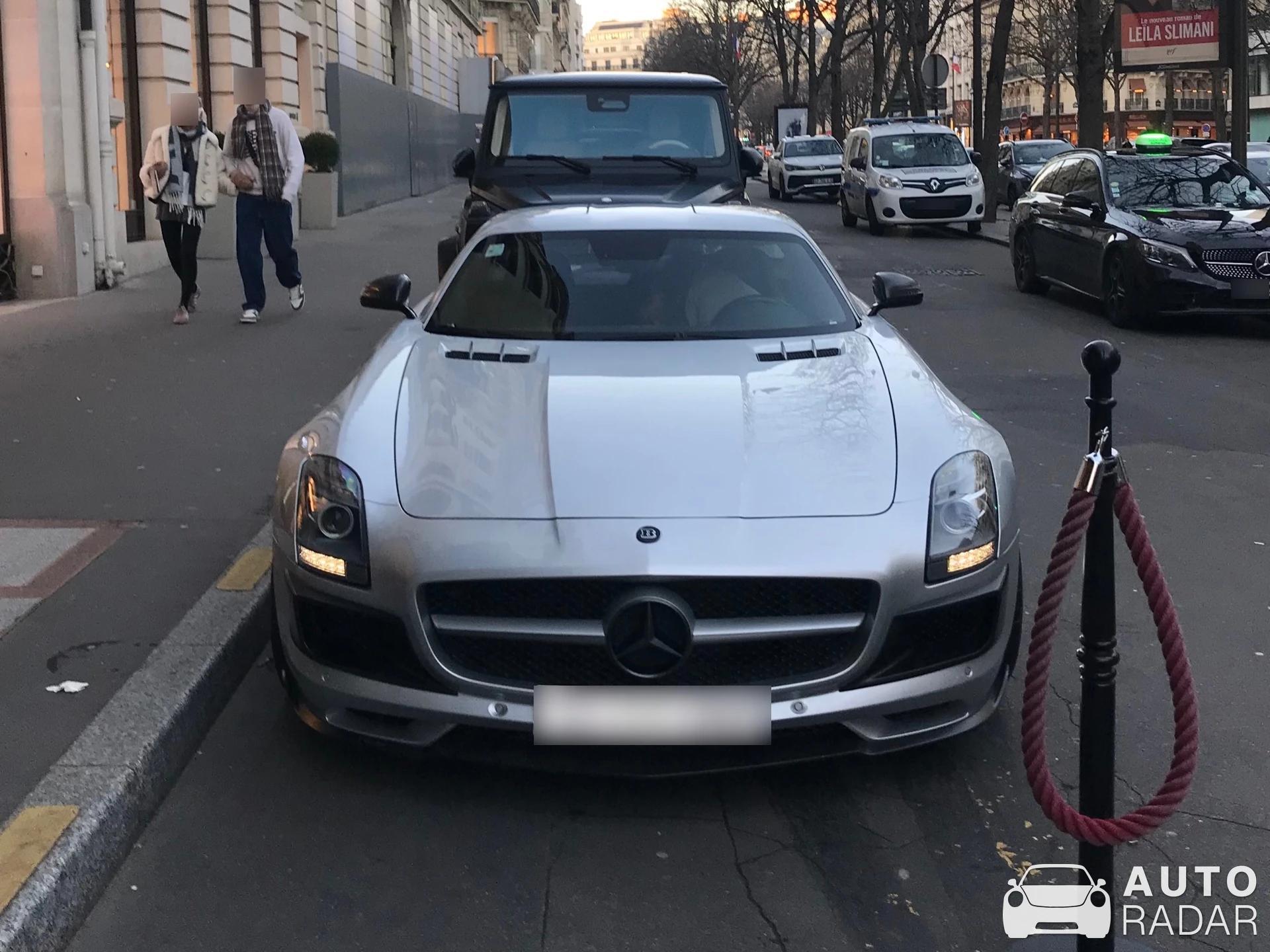 Mercedes-Benz Brabus SLS B63S spotted in Paris