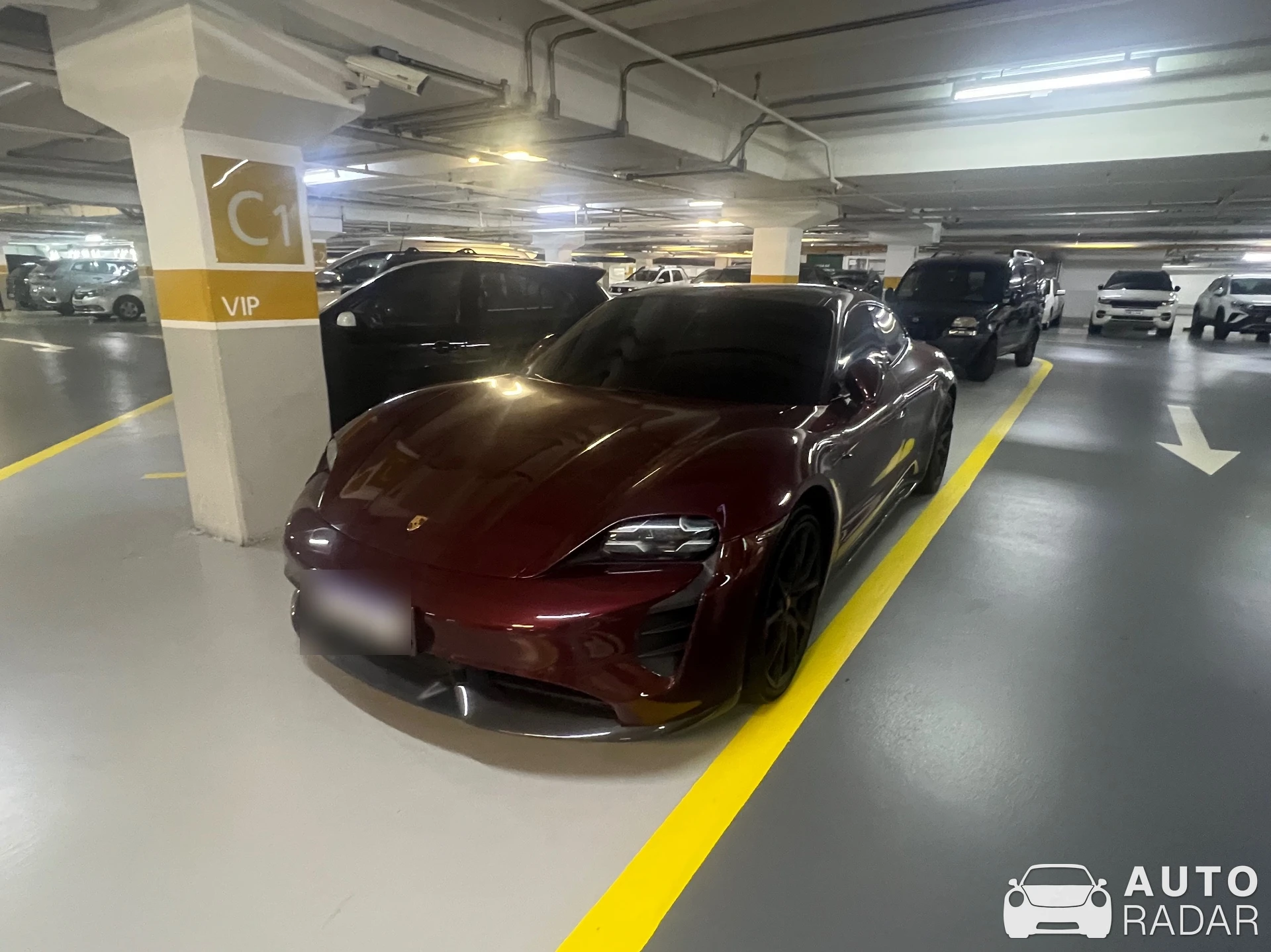 Porsche Taycan GTS spotted in Barra da Tijuca, Brazil