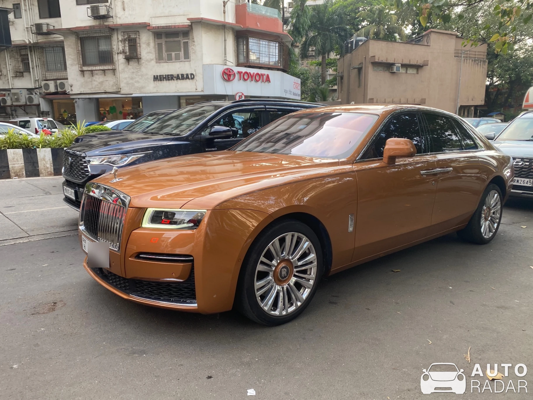 Rolls-Royce Ghost spotted in Mumbai, India