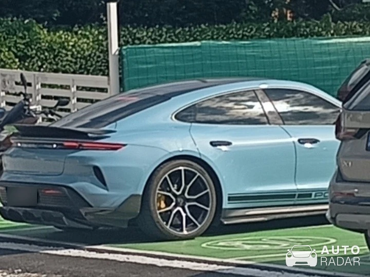 Porsche Taycan spotted in Kavala