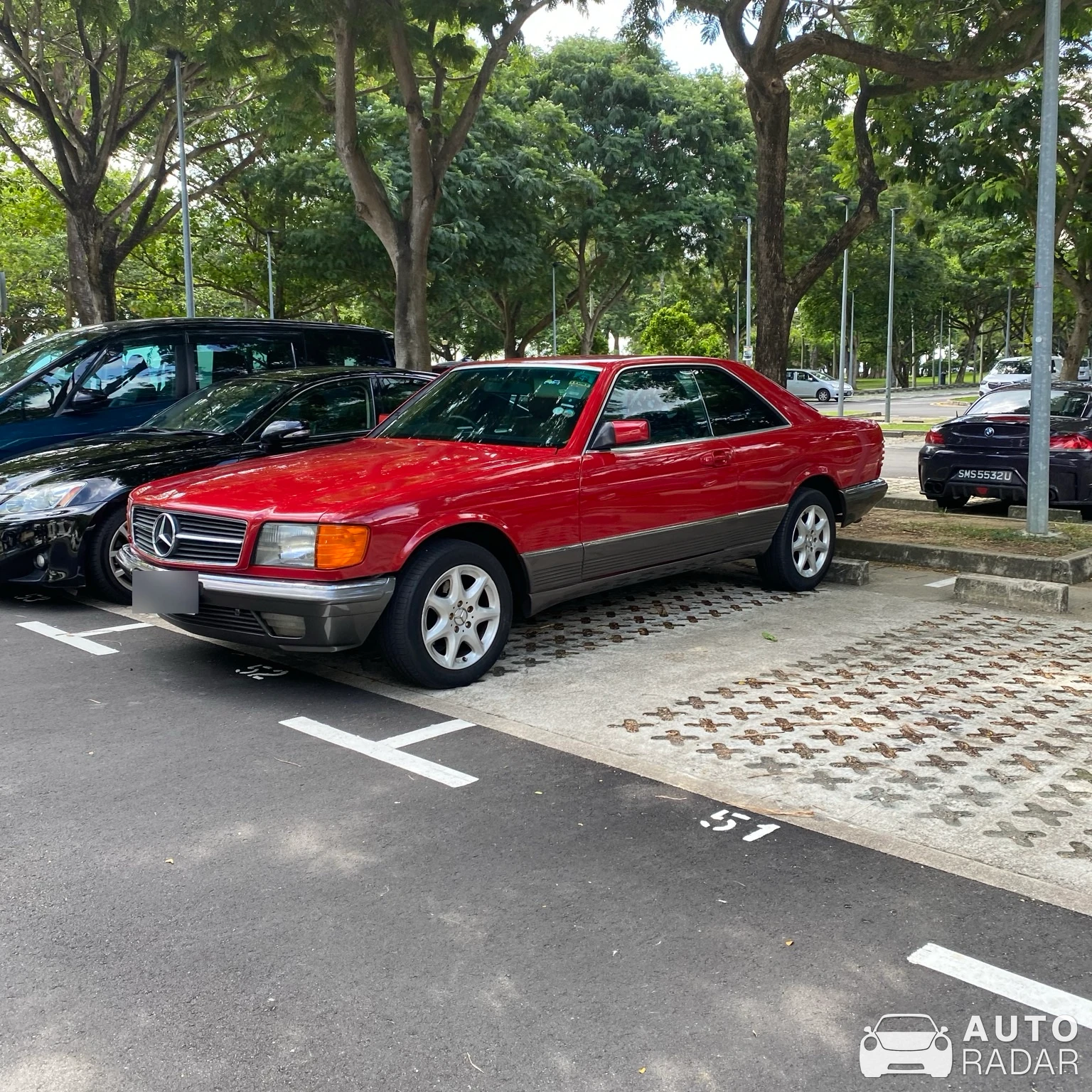 Mercedes-Benz SEC C126 spotted in Singapore, Singapore