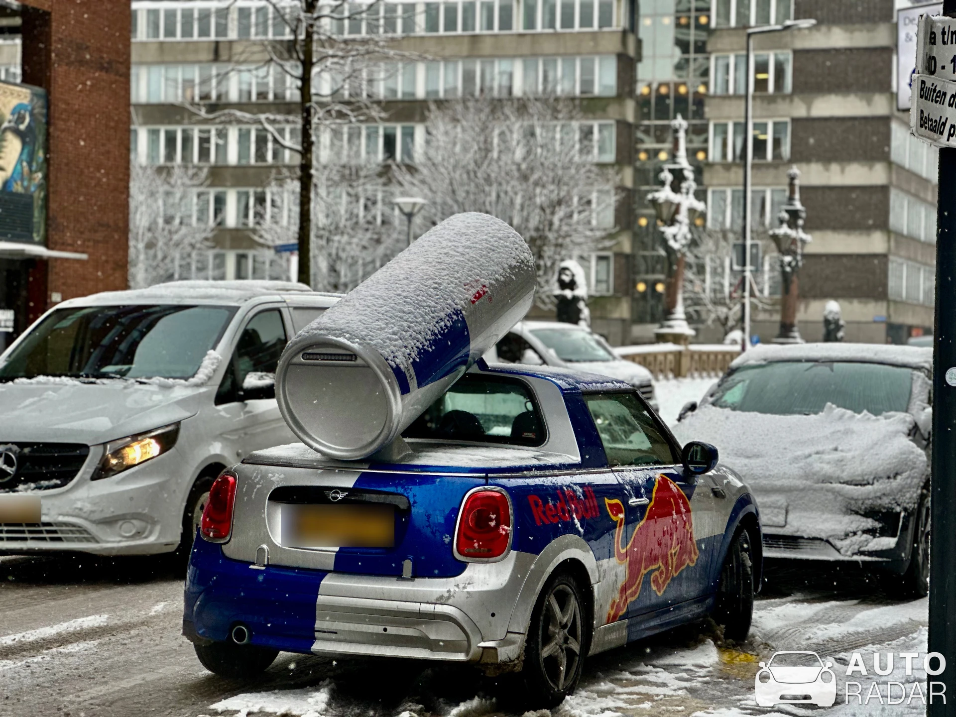 Mini Cooper Red Bull spotted in Rotterdam, Netherlands