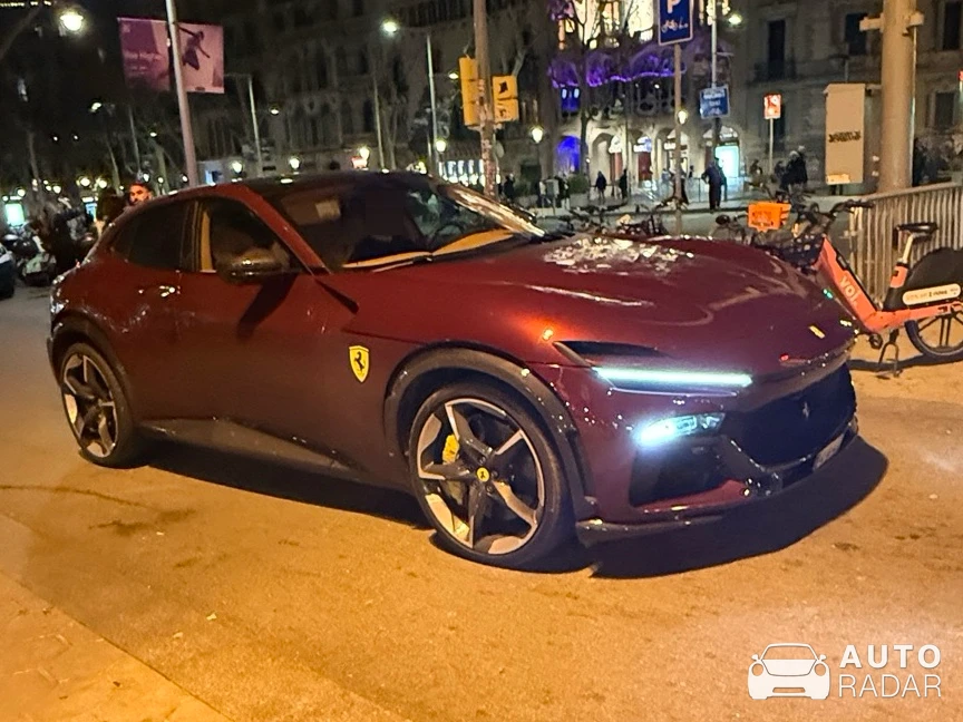 Ferrari Purosangue spotted in Barcelona, Spain