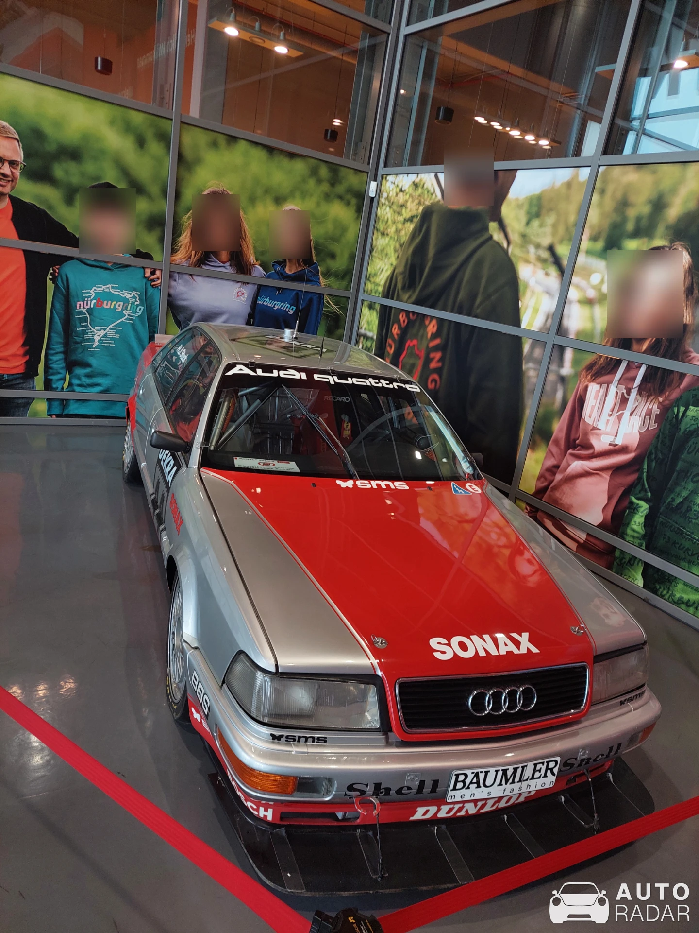 Audi V8 Quattro DTM spotted in Nürburg