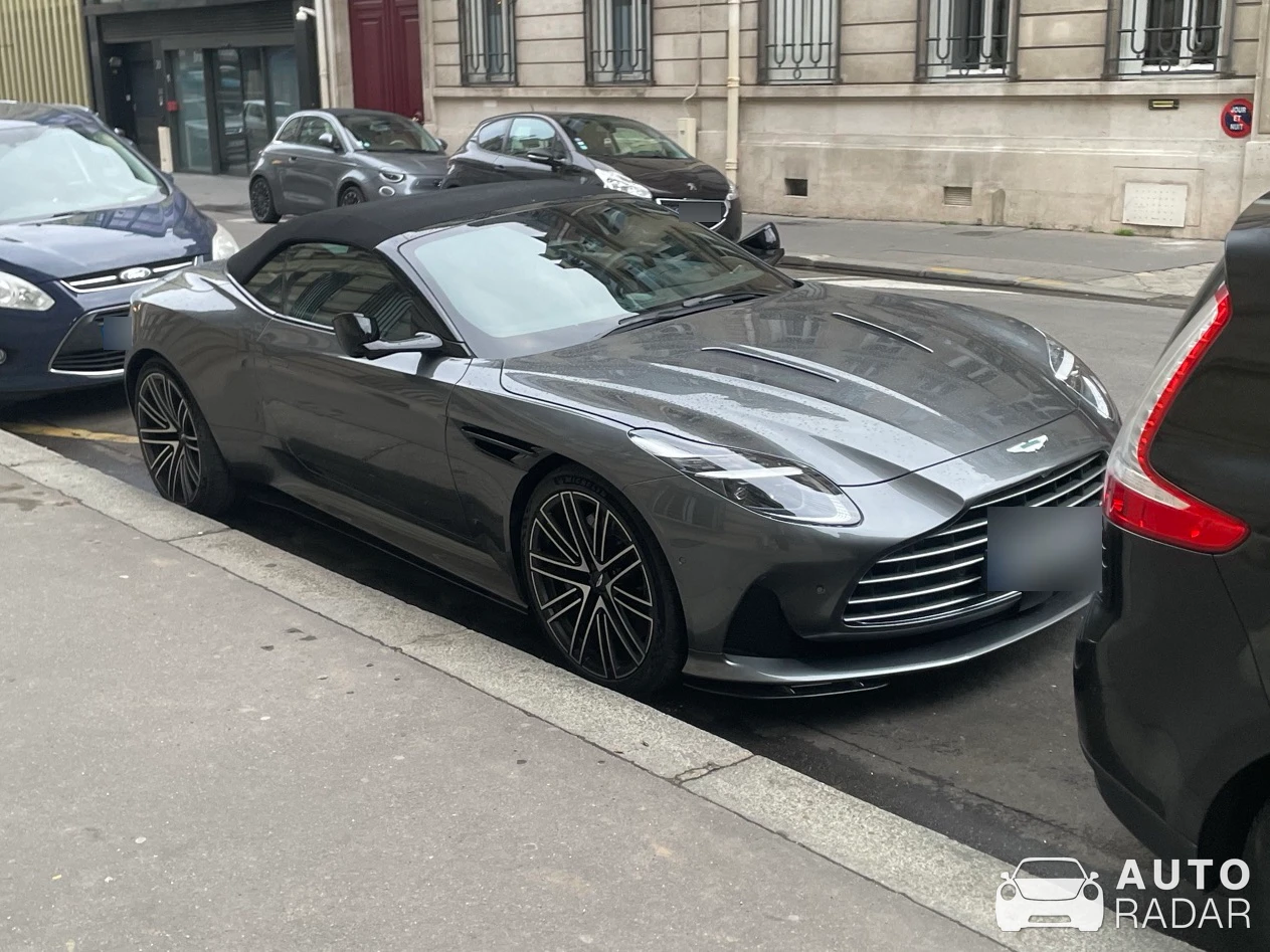 Aston Martin DB12 Volante spotted in Paris, France
