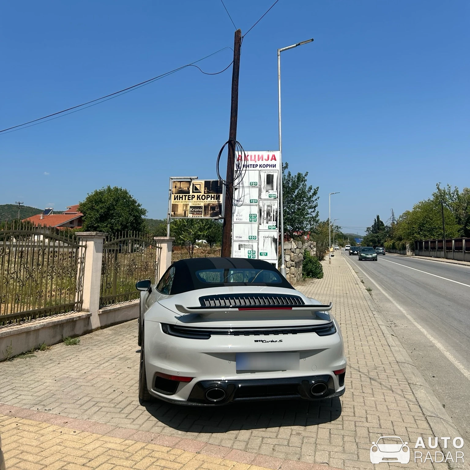 Porsche 992 Turbo S Cabriolet MkI spotted in Bogorodica