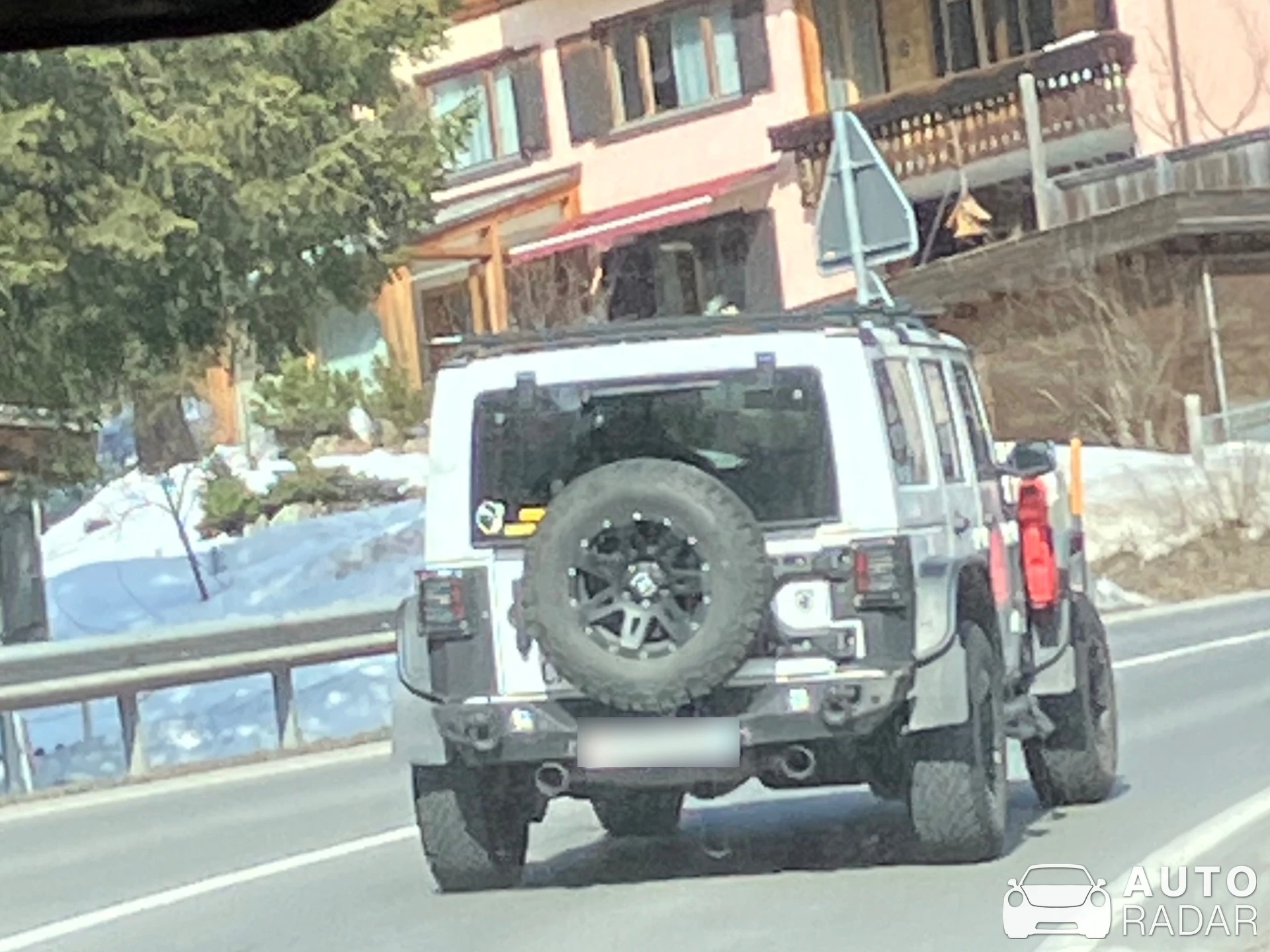 Jeep Wrangler Rubicon Militem Ferox 500 spotted in Davos