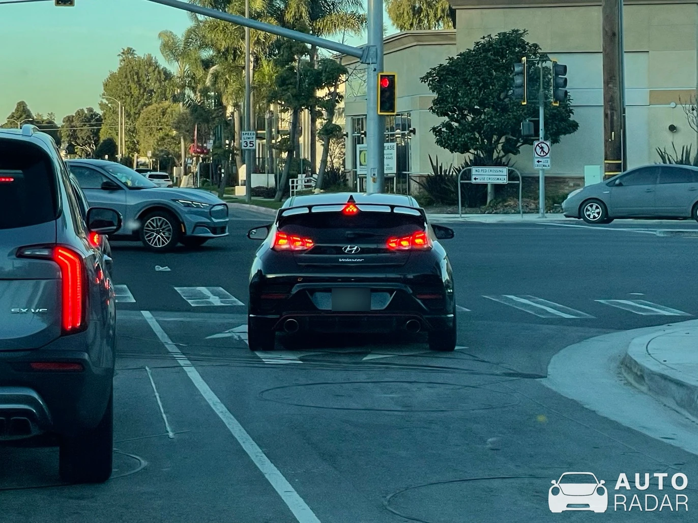 Hyundai Veloster N spotted in Torrance, United States