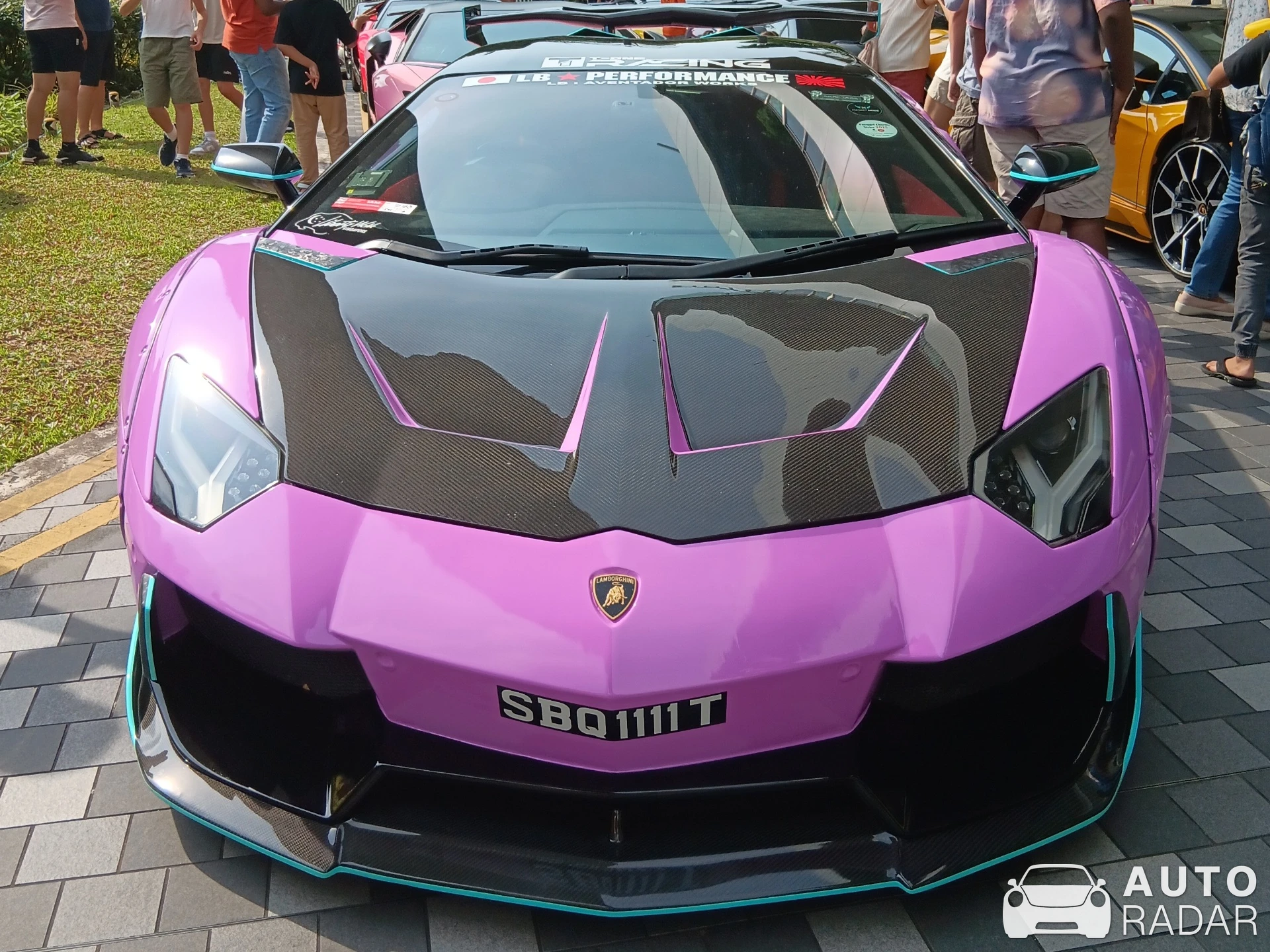 Lamborghini Aventador LP700-4 Liberty Walk LB Performance Wide Body spotted in Singapore