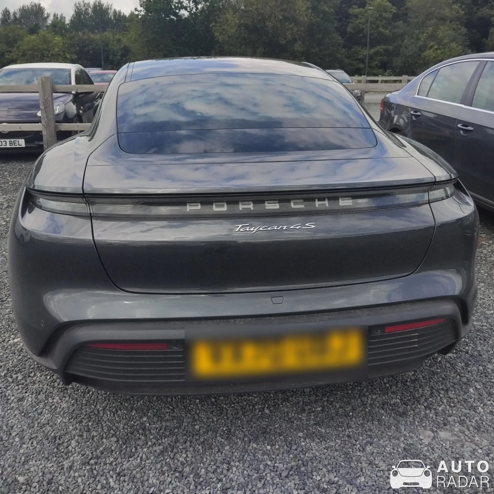 Porsche Taycan 4S spotted in Staffordshire, United Kingdom