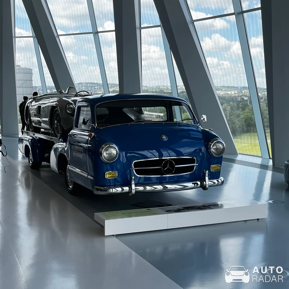 Mercedes Renntransporter spotted in Stuttgart