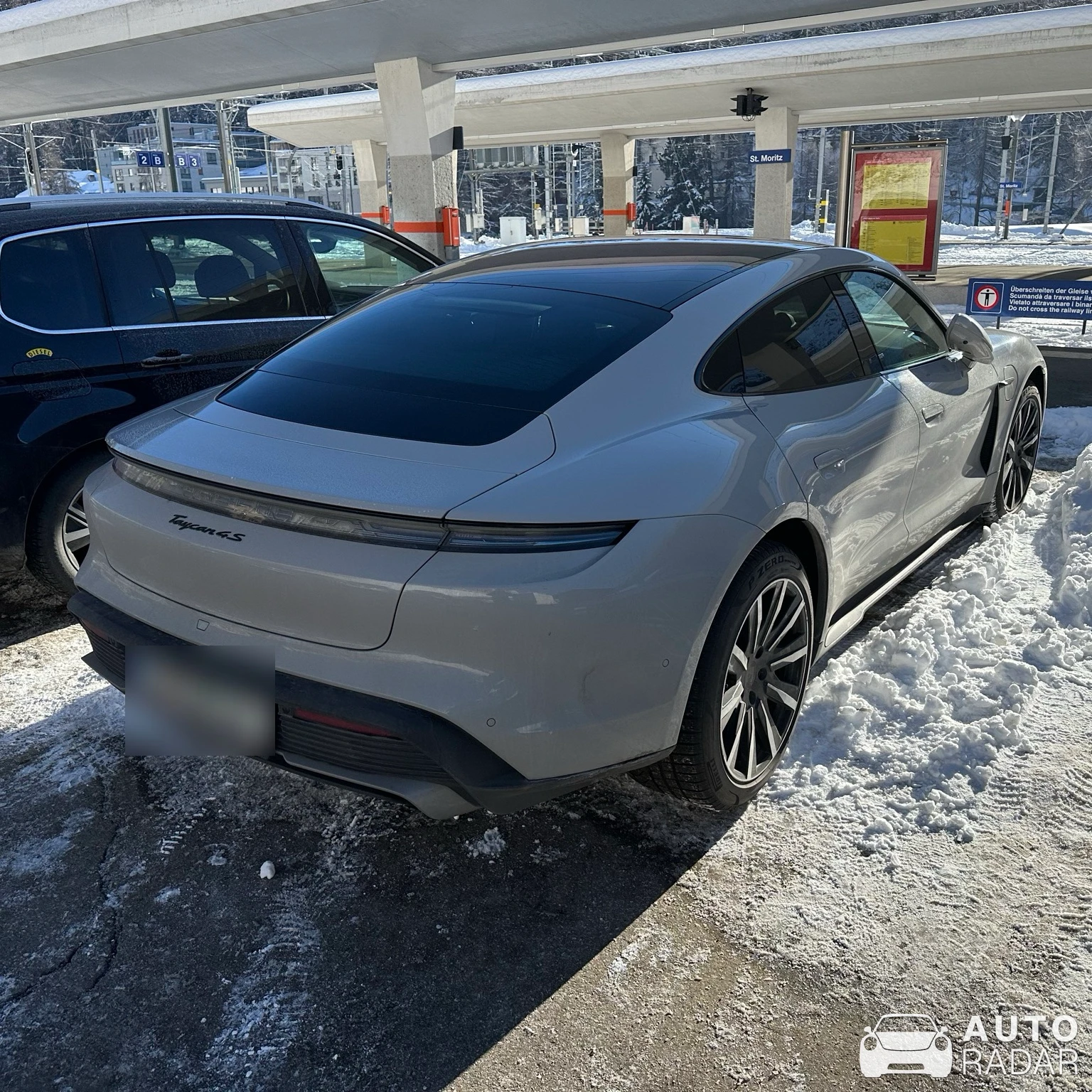 Porsche Taycan 4S spotted in Sankt Moritz, Schweiz