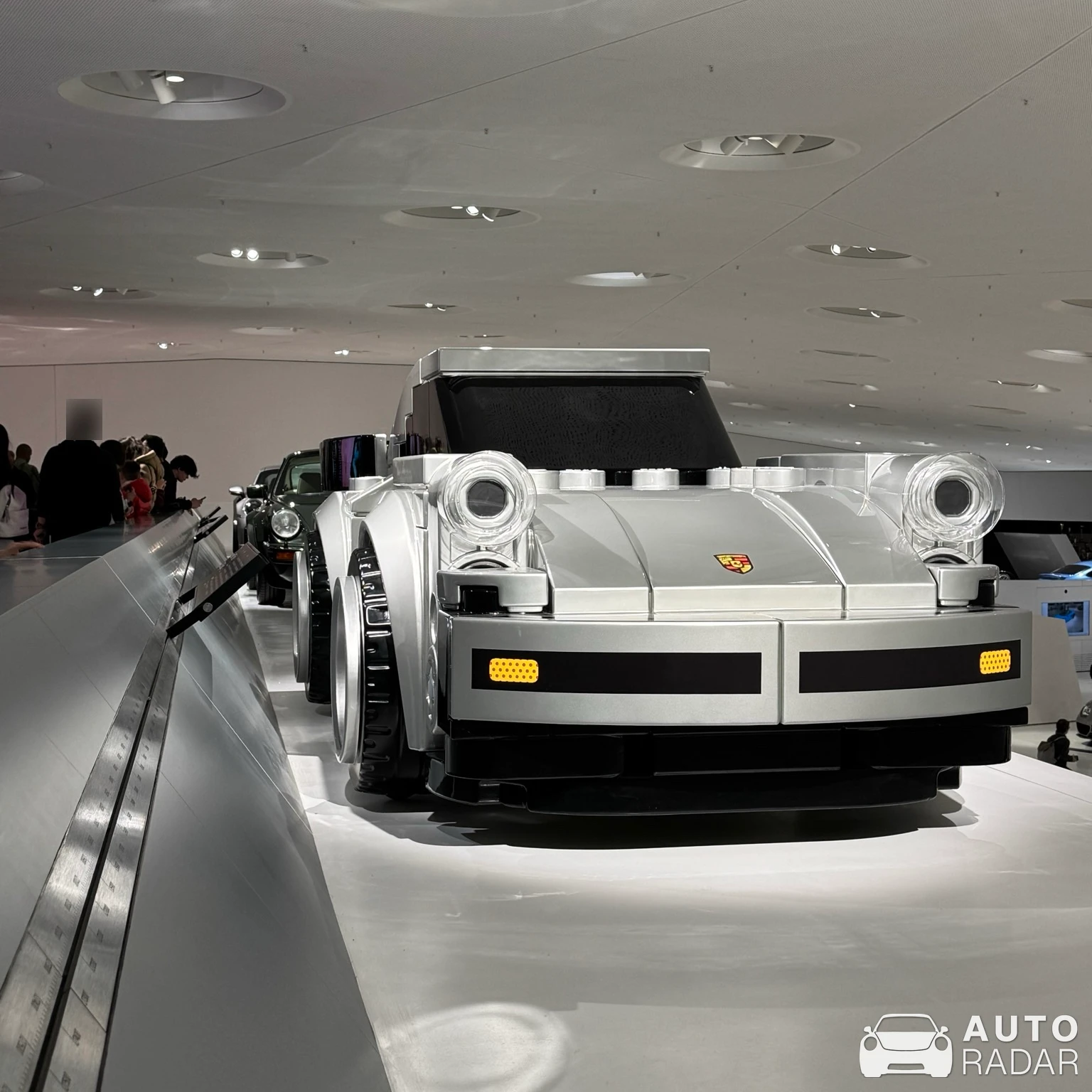 Porsche 930 Turbo Lego Big Brick spotted in Stuttgart, Deutschland