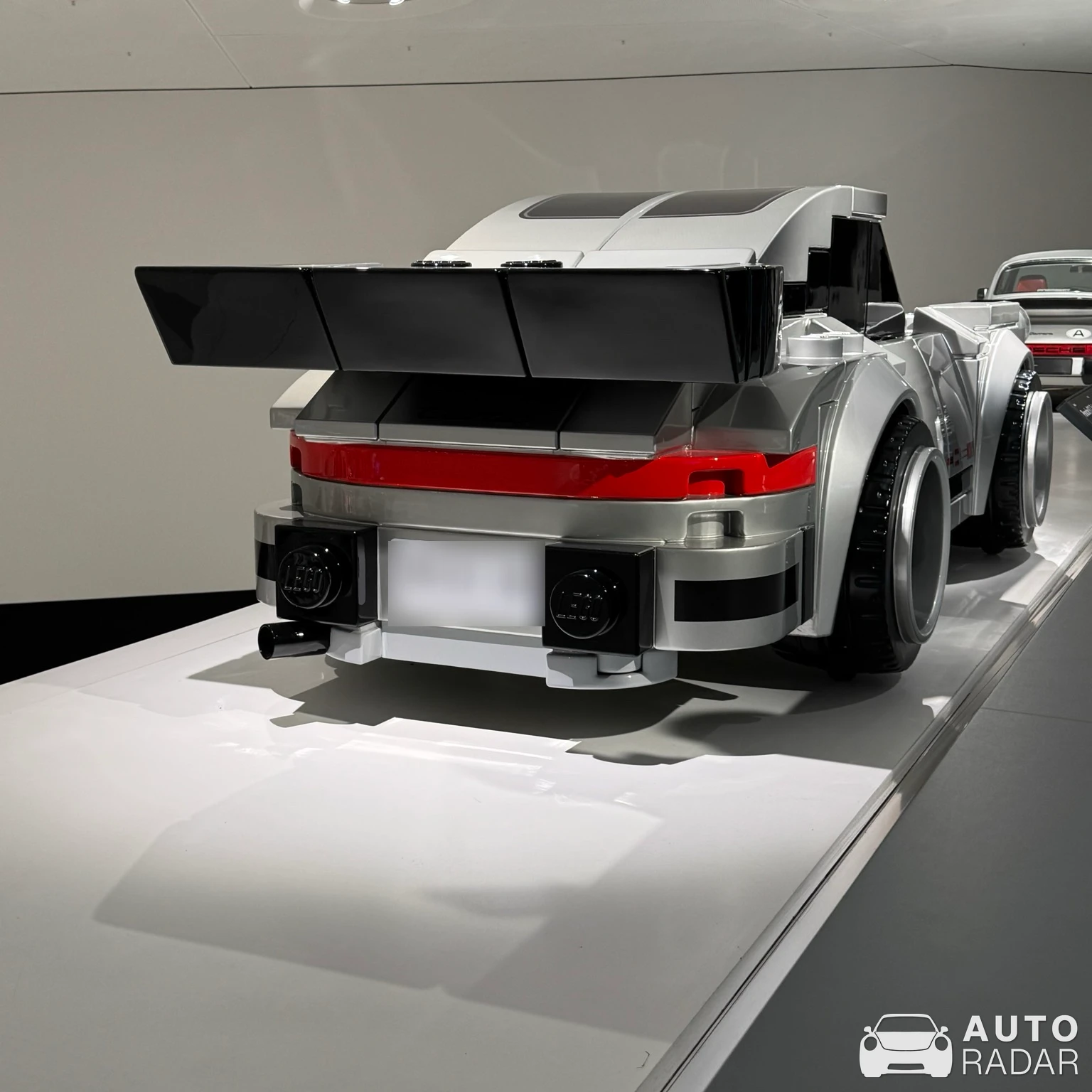 Porsche 930 Turbo Lego Big Brick spotted in Stuttgart