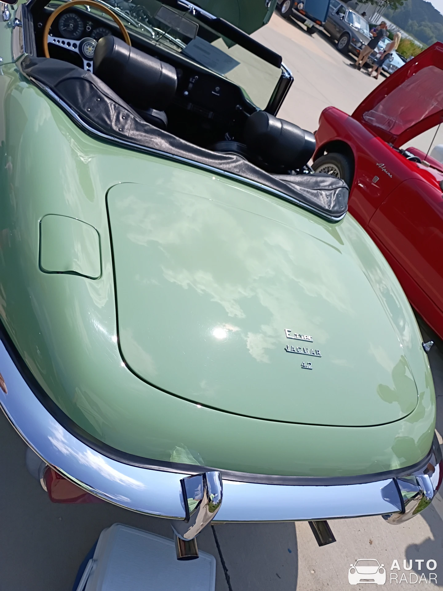 Jaguar E-Type spotted in LeClaire