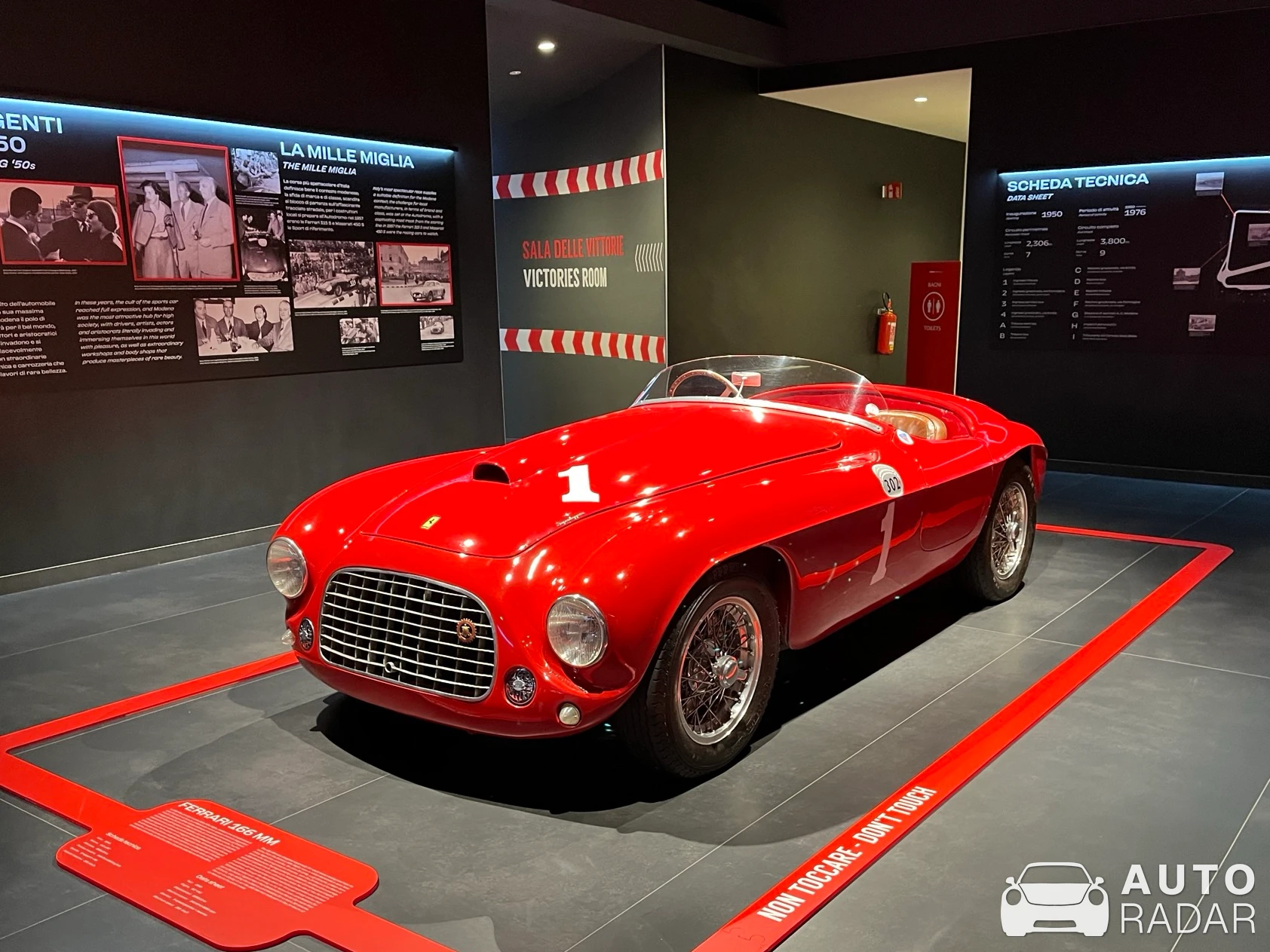 Ferrari 166 MM Touring Barchetta spotted in Maranello
