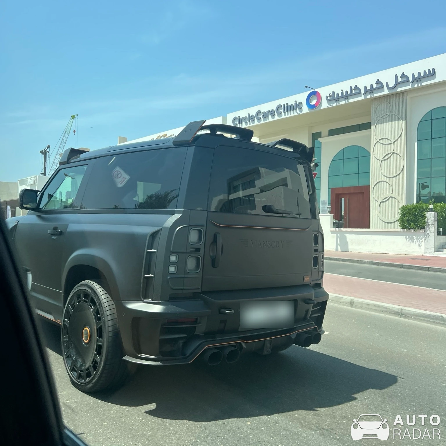 Land Rover Defender Mansory Black Edition spotted in دبي